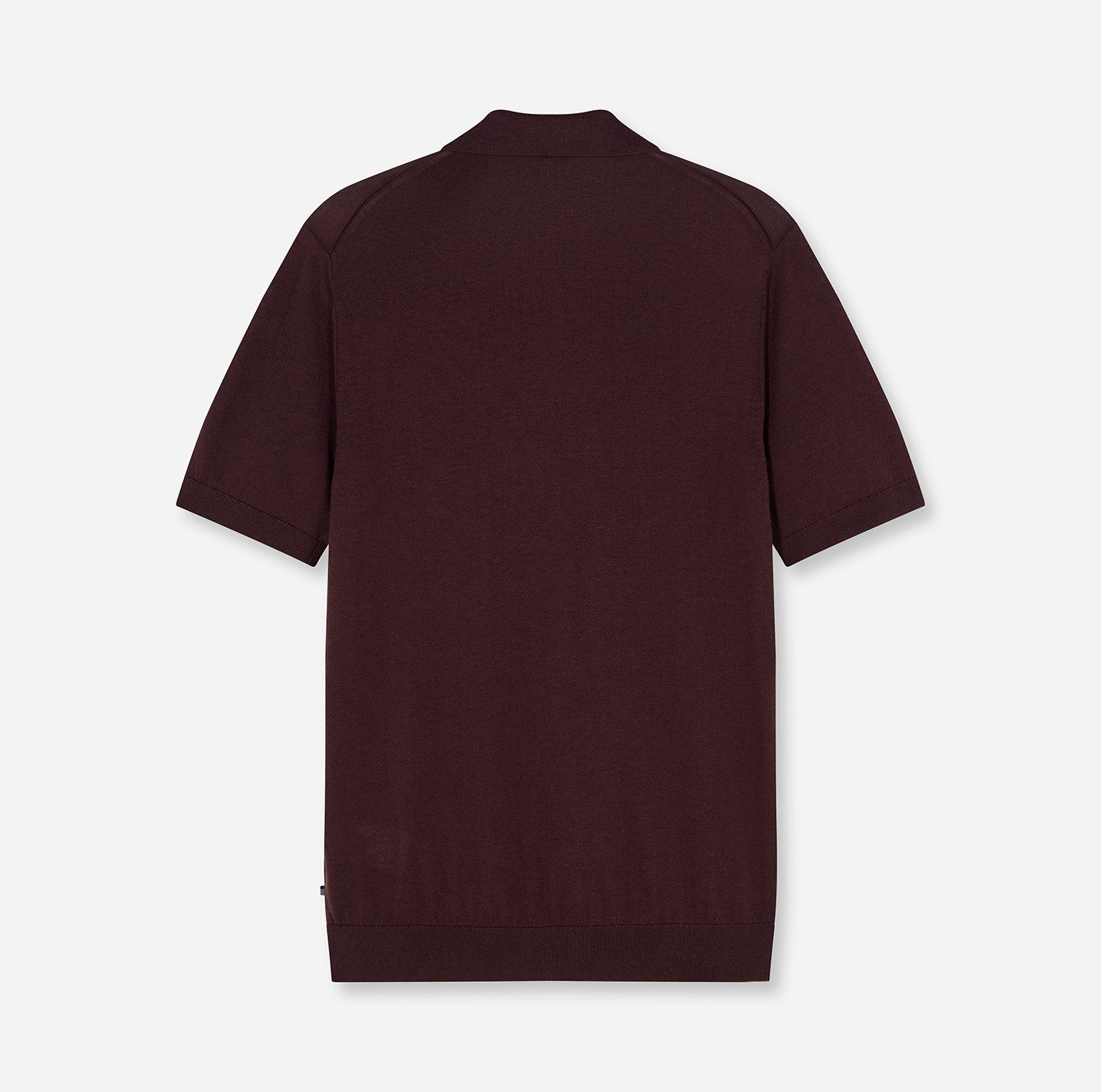 OLYMP Poloshirt Strick Casual mit geripptem Kragen, unifarben – Bild 3 von 4