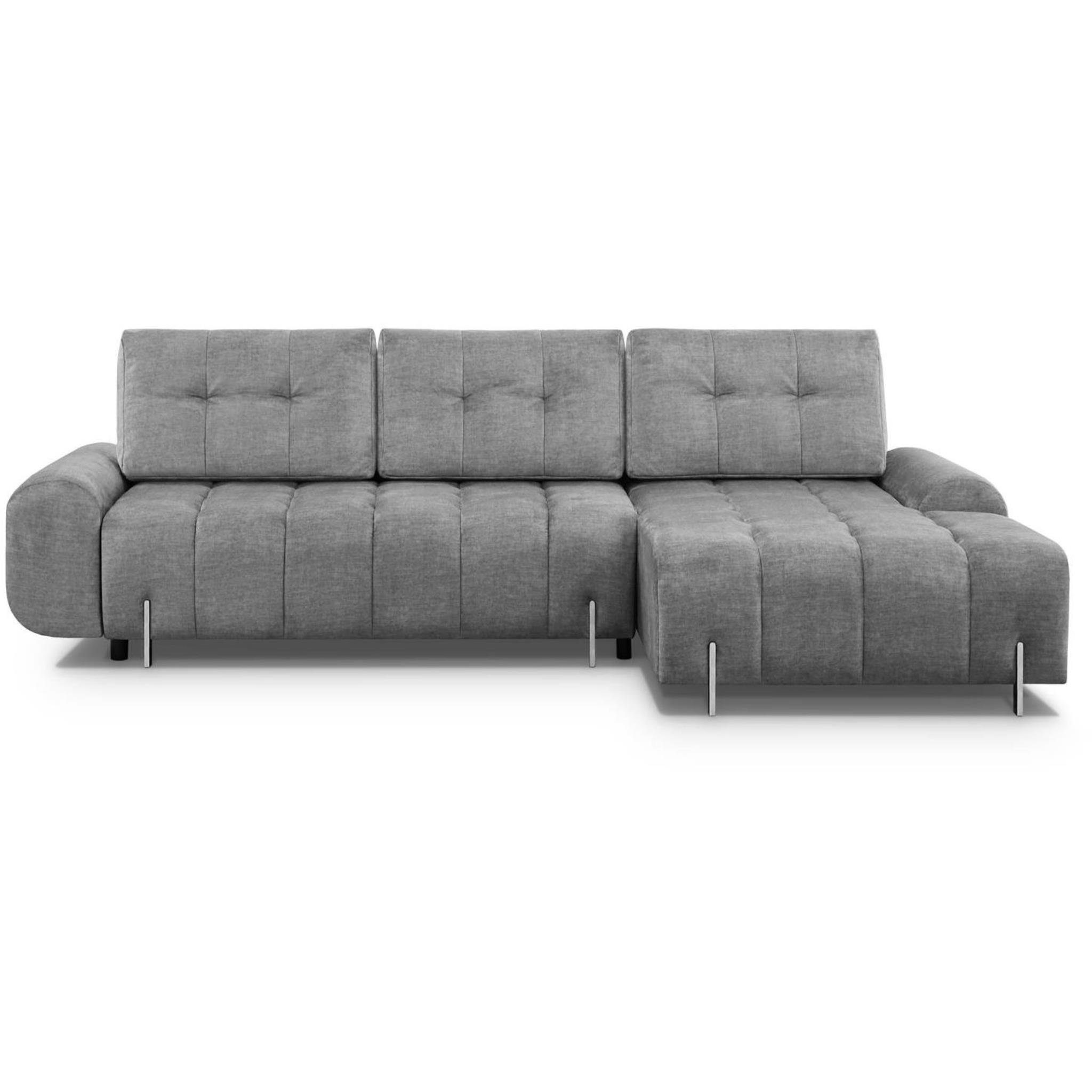 + oder (vogue Polsterecke Couch 17) mit Ecksofa, L-From Schlaffunktion, rechts, für links Anthrazit Carry, Beautysofa Wohnzimmer Bettkasten