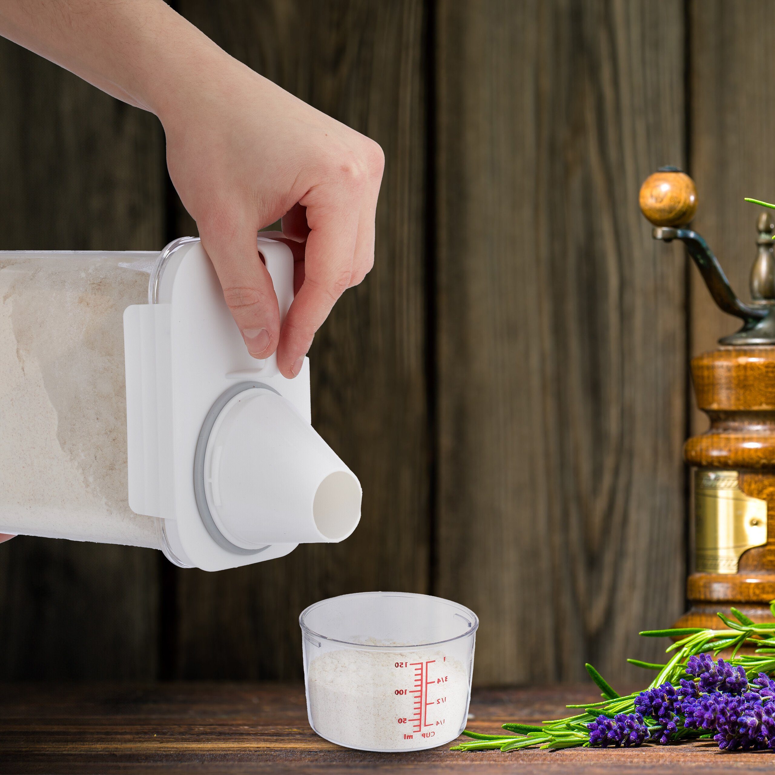 relaxdays Futterbehälter Futter Aufbewahrungsbox 2,3 Liter, günstig online kaufen
