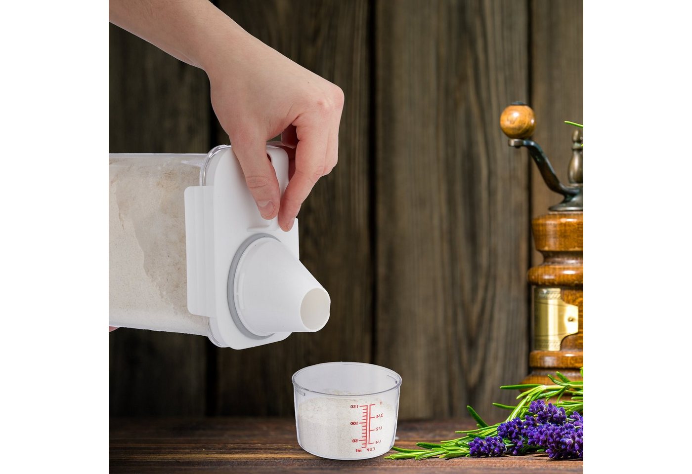 Thumbnail - relaxdays Futterbehälter Futter Aufbewahrungsbox 2,3 Liter, Kunststoff