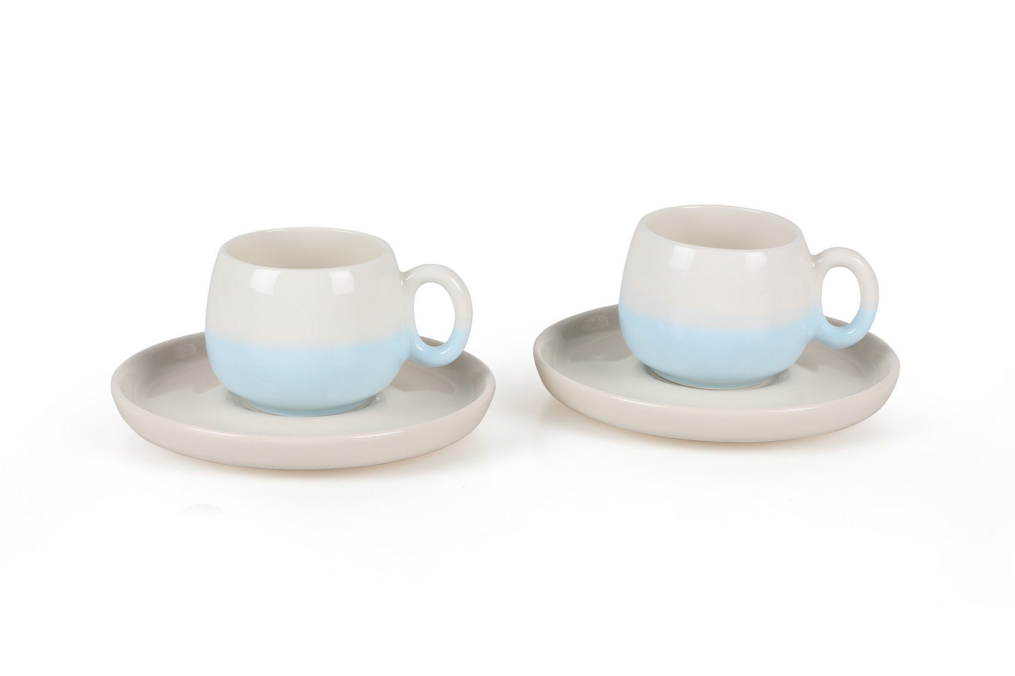 Hermia 100% Concept Kaffeetassen, Keramik DRL1118, Blau, Tasse