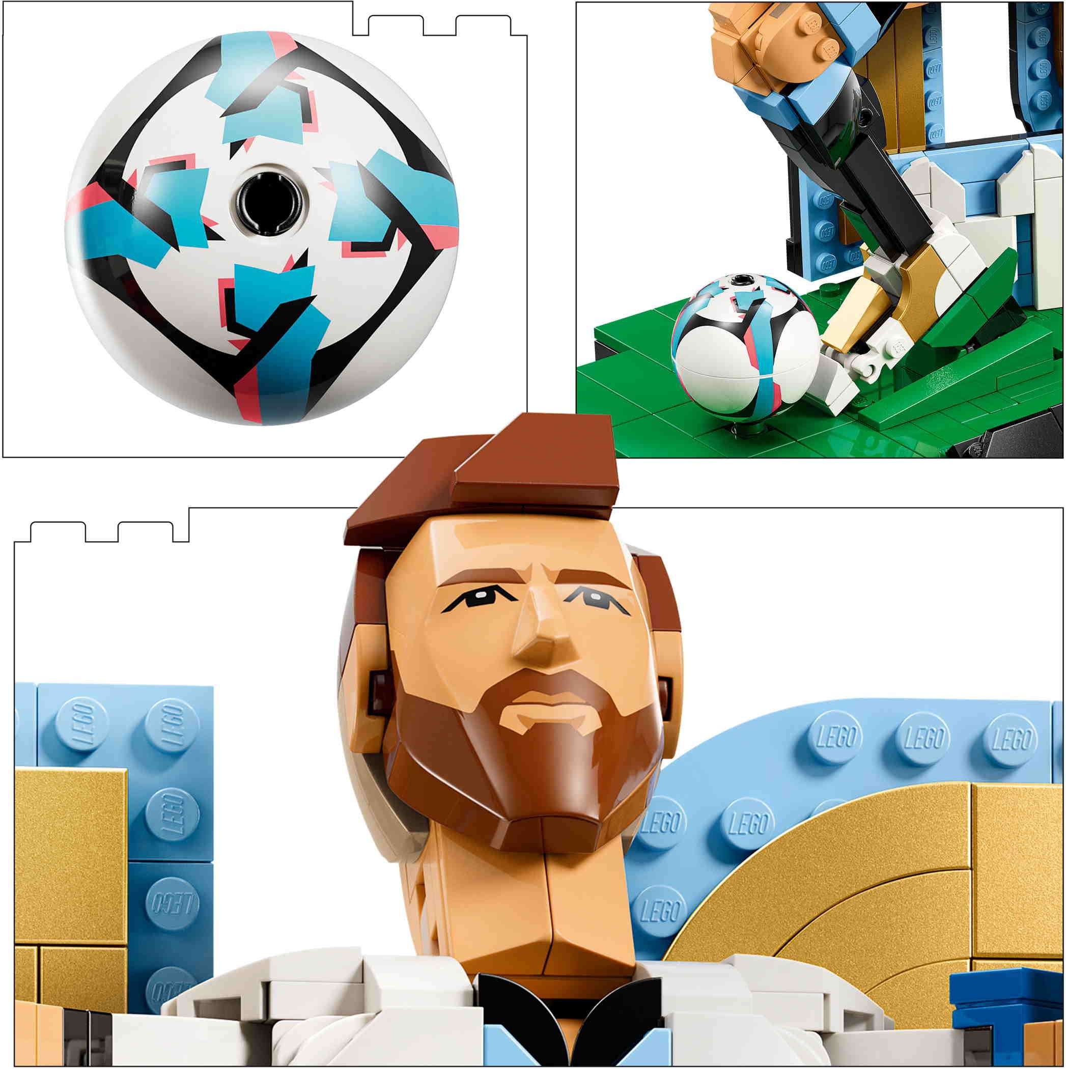LEGO® Editions Football Lionel Messi - Fußballlegende 958 Teile 43015 Spielbausteine