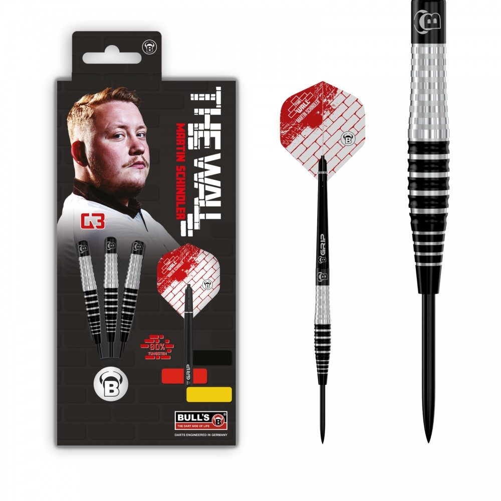 Dartpfeil 14633 Martin Schindler Generation 3 Steeldart Schwarz