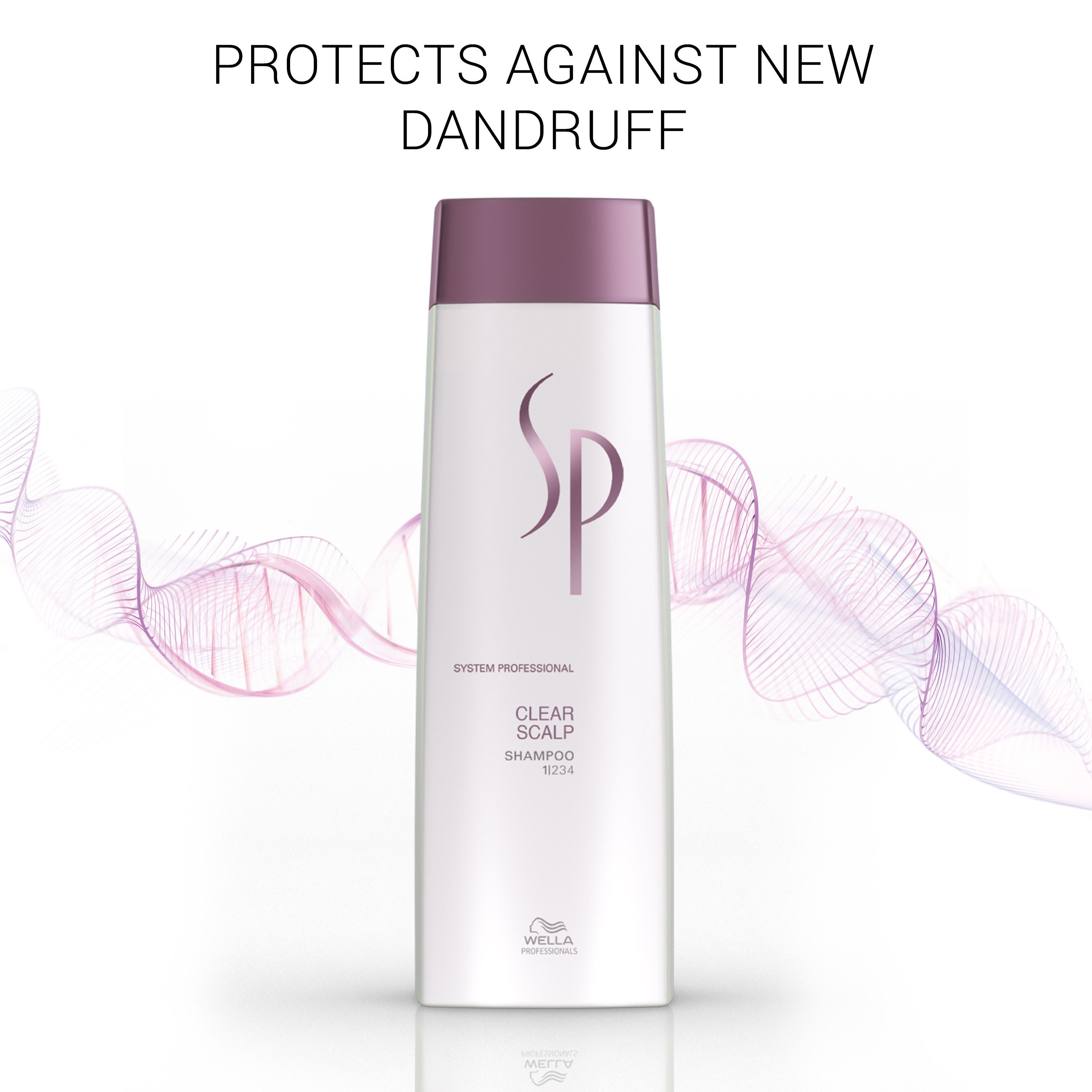 Wella SP Haarshampoo Clear Scalp Shampeeling, tiefenwirkende Reinigung, gegen Schuppen, hilft bei Juckreiz