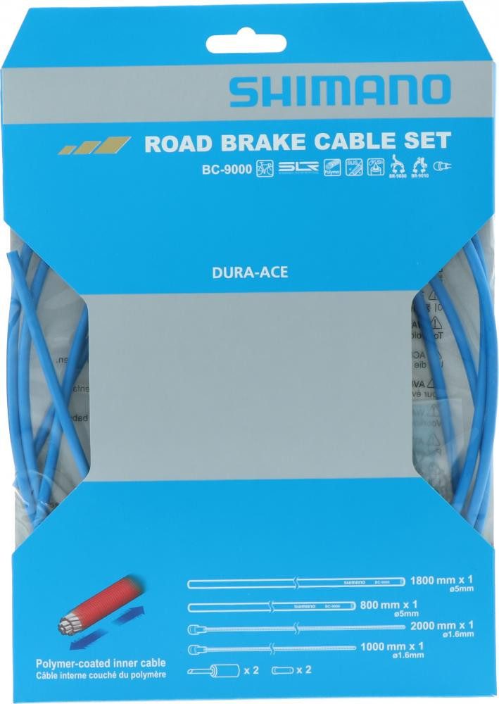 Shimano Bremszug SHIMANO Bremszug-Set DURA-ACE - polymerbeschichtet, Blau