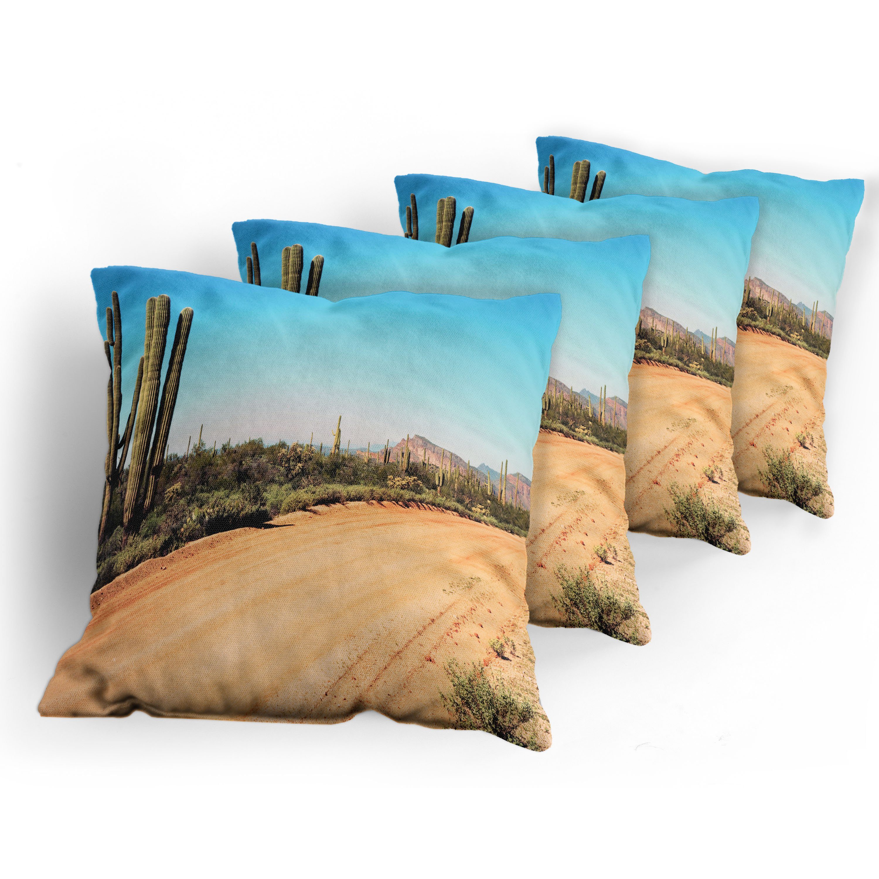 Modern Wüsten-Kaktus Doppelseitiger Accent Stück), Kissenbezüge Abakuhaus (4 Digitaldruck, Amerikanischer Natur