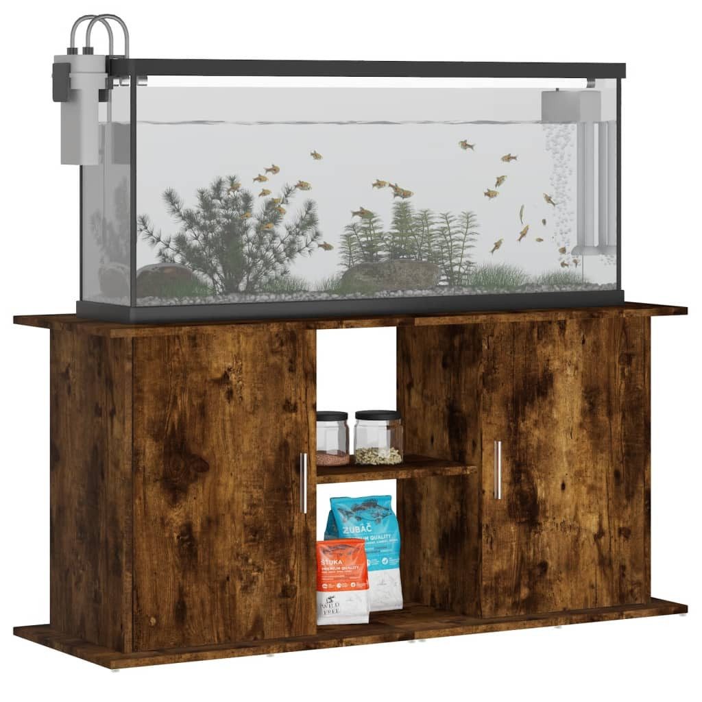 vidaXL Aquariumunterschrank Aquariumständer Räuchereiche 121x41x58 cm Holzw günstig online kaufen