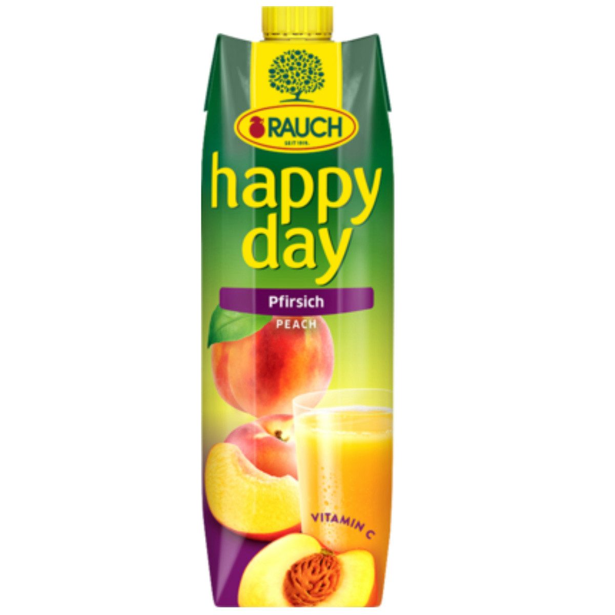 Rauch Fruchtsäfte Saft, Rauch Happy Day Pfirsichfruchtsaft Pfirsichfruchtnektar 1000ml