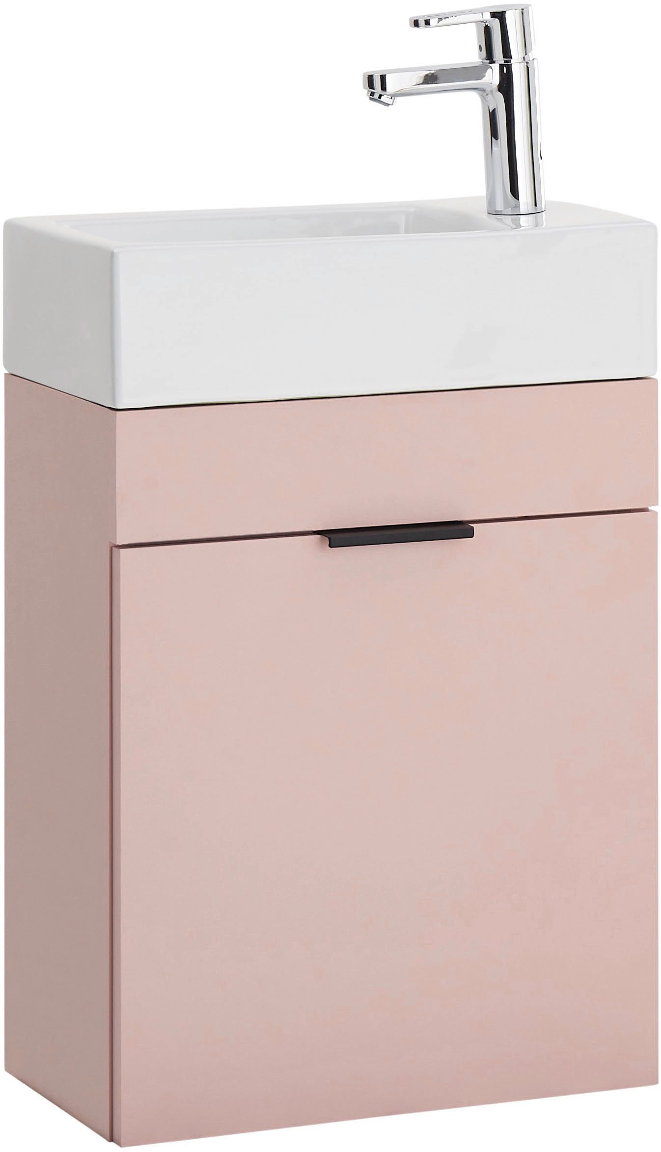 BASIC by Balculina Waschbeckenunterschrank Nancy BxHxT 45x55x25 cm (2-St) Breite 45 cm, inkl. Waschbecken