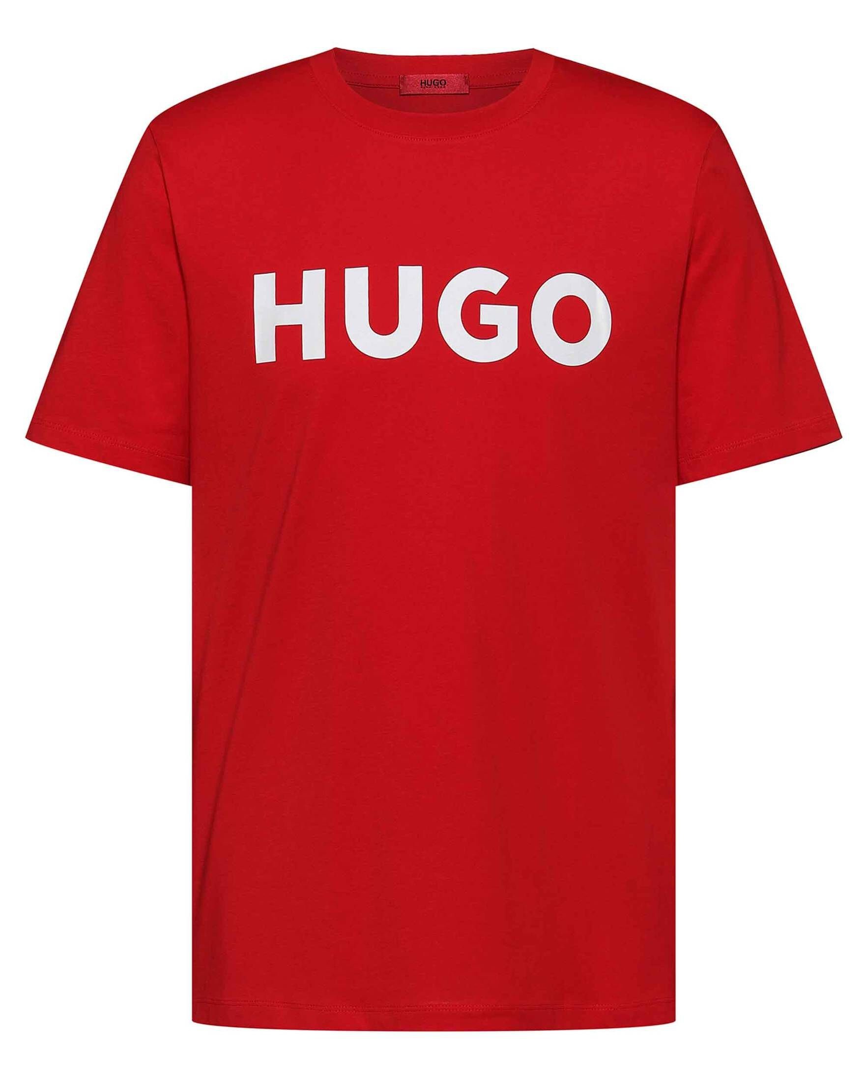 HUGO T-Shirt Herren T-Shirt DULIVIO (1-tlg) rot (74)