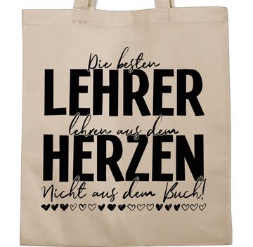 Shirtracer Umhängetasche Die besten Lehrer lehren aus dem Herzen - Nicht aus dem Buch, Lehrer