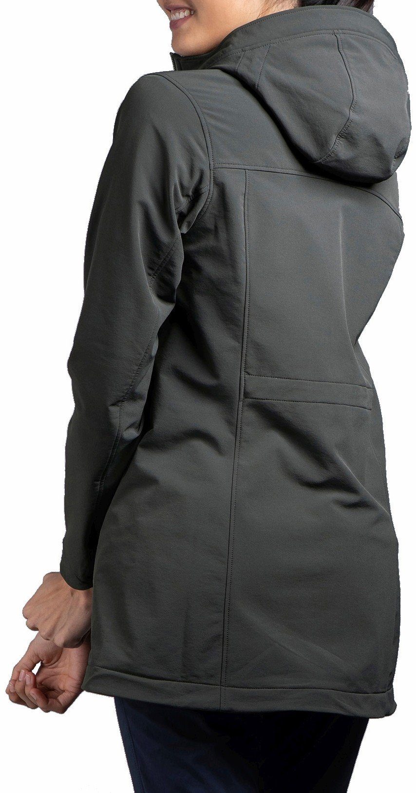 TATONKA® Softshelljacke Cesi Womens Hooded Coat dark grey