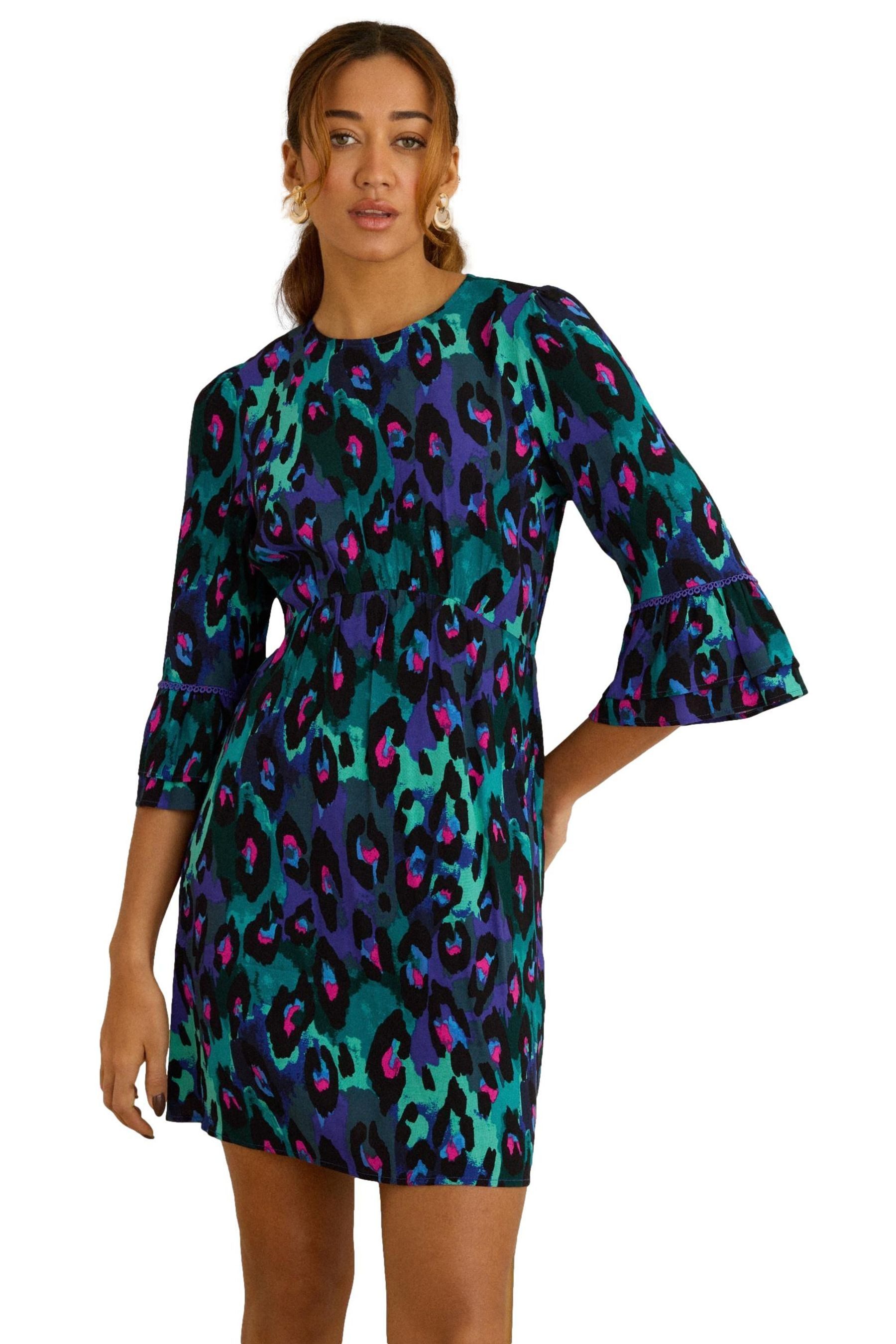 Love & Roses Minikleid Love & Roses Minikleid mit ausgestellten Ärmeln (1-tlg)