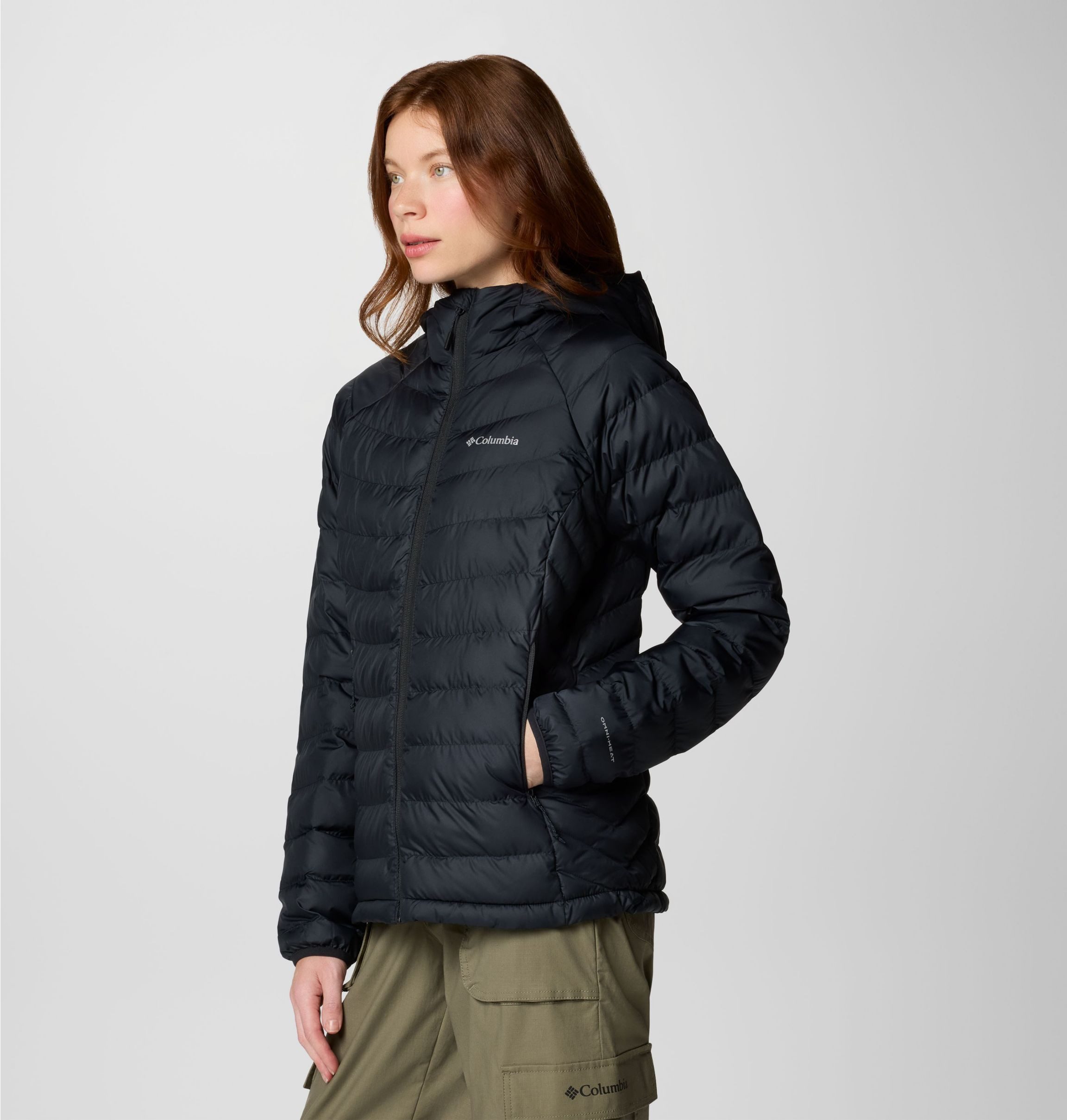 Columbia Steppjacke Powder Lite II Hooded Jacket wasserabweisende Außenjacke, leichte Steppjacke, mit Reißverschluss