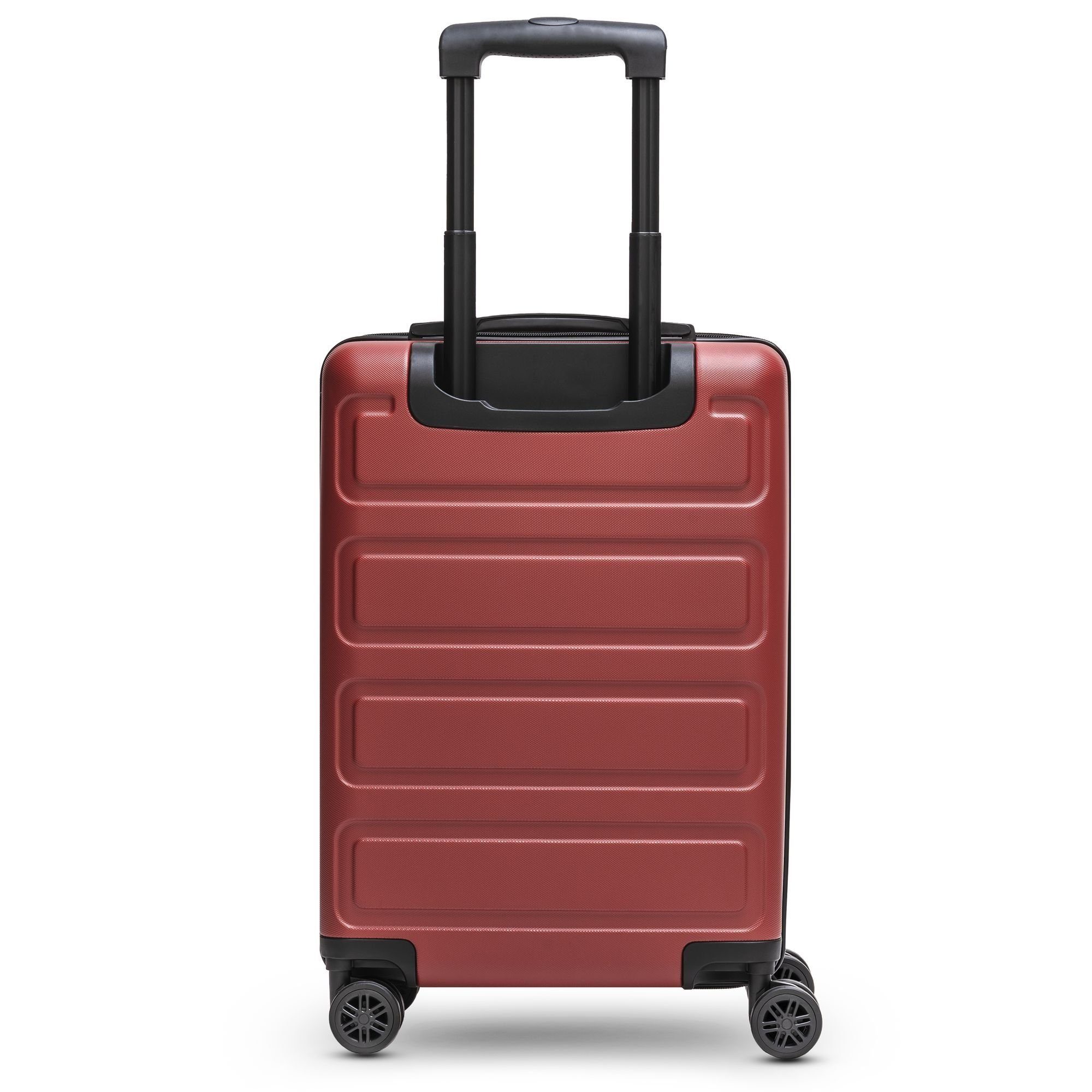 ABS dark-red 08, Rollen, 2 Redolz Essentials Handgepäck-Trolley 4