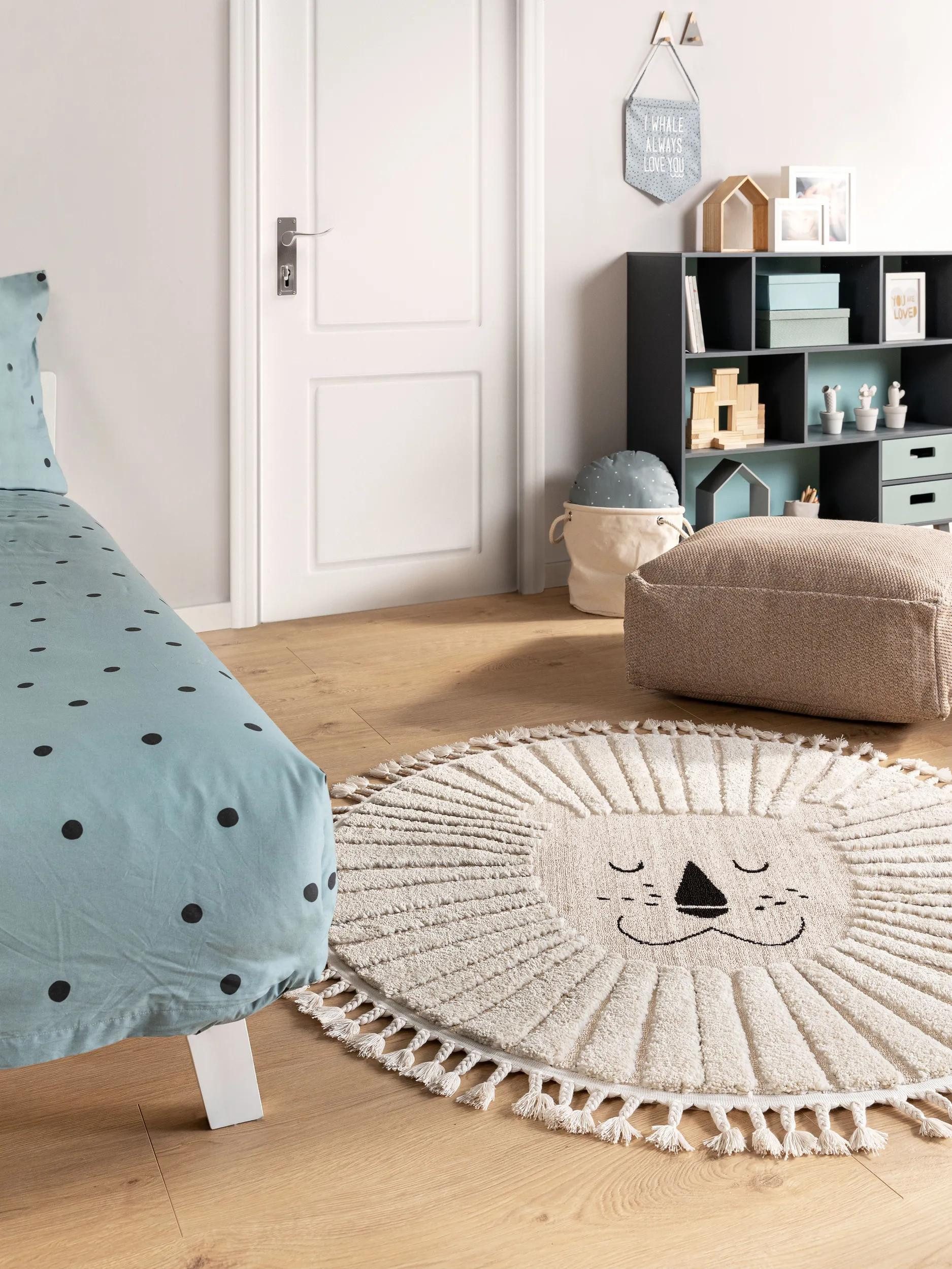 benuta Kinderteppich Momo, rund, Höhe: 11 mm, Kunstfaser, Berber, Ethno-Sty günstig online kaufen