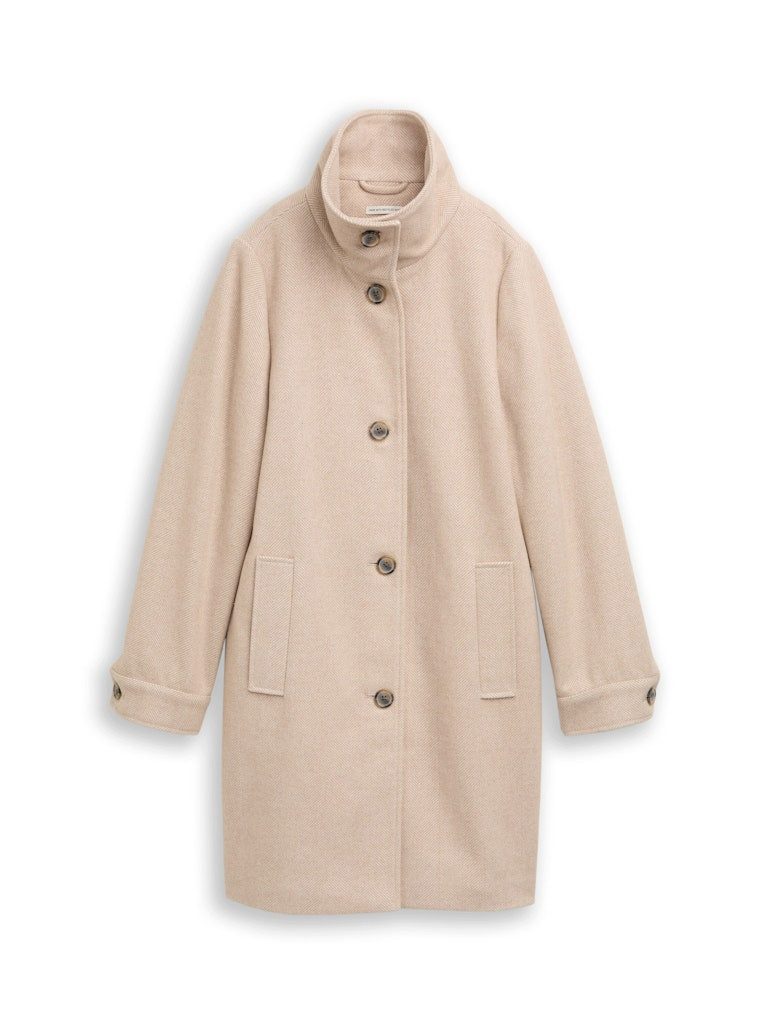 TOM TAILOR Parka Wintermantel Eleganter Wollmantel günstig online kaufen