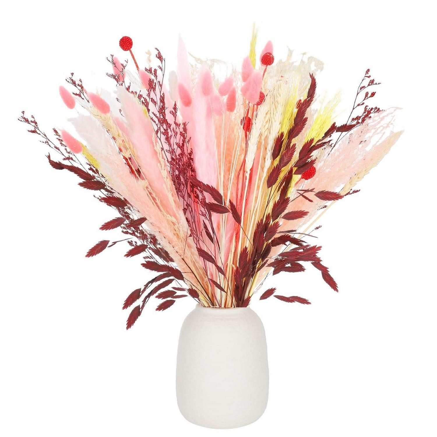 Trockenblume 60tlg Trockenblumen Deko Set natur ca. 38-40cm, LuxusKollektion, Höhe 10 cm