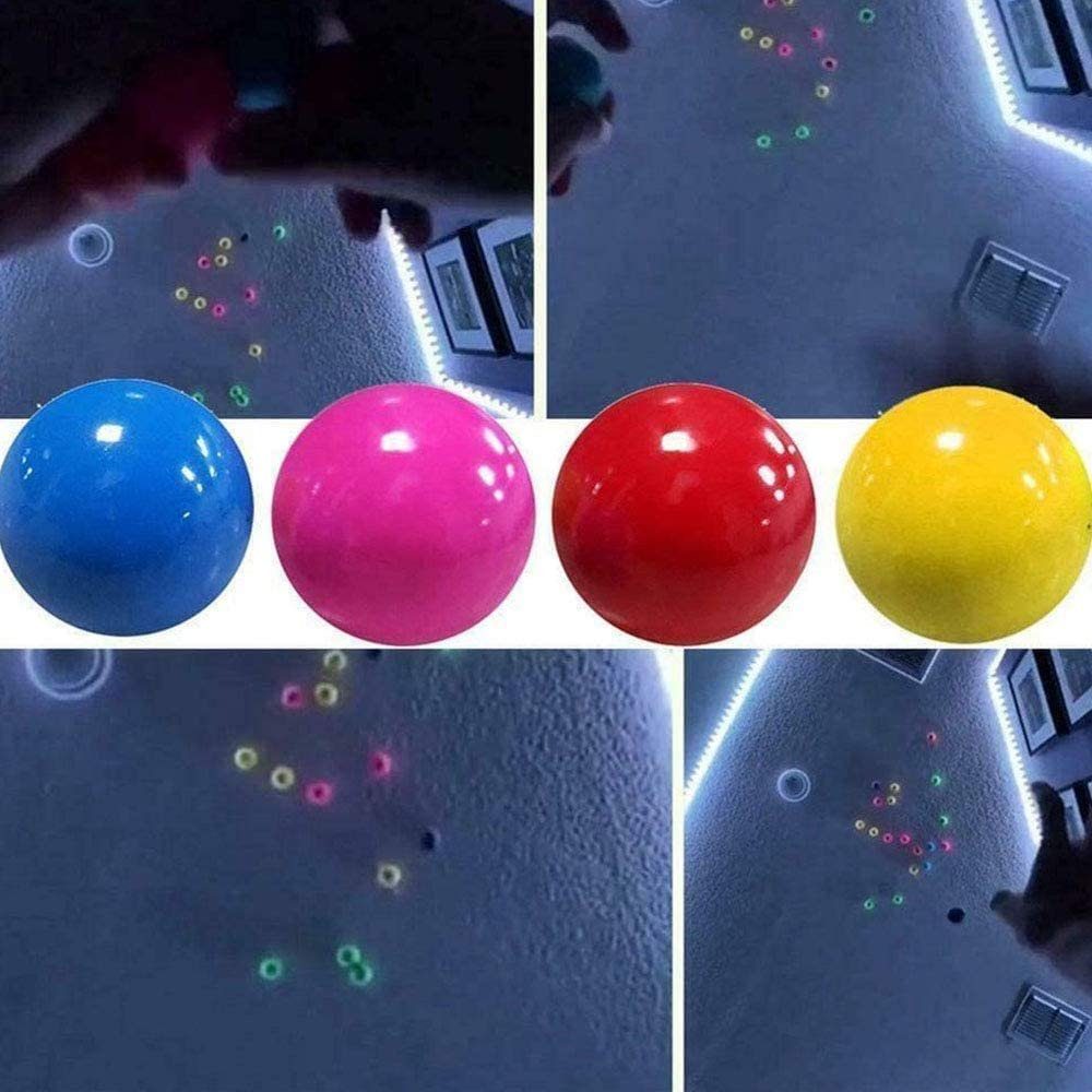 Mmgoqqt Spielball »Fluoreszierende Sticky Target Bälle, Fluoreszierende  Sticky Target Anti-Stressabbau-Bälle, Globbles Sticky Balls, Stress Relief  Wall Balls«