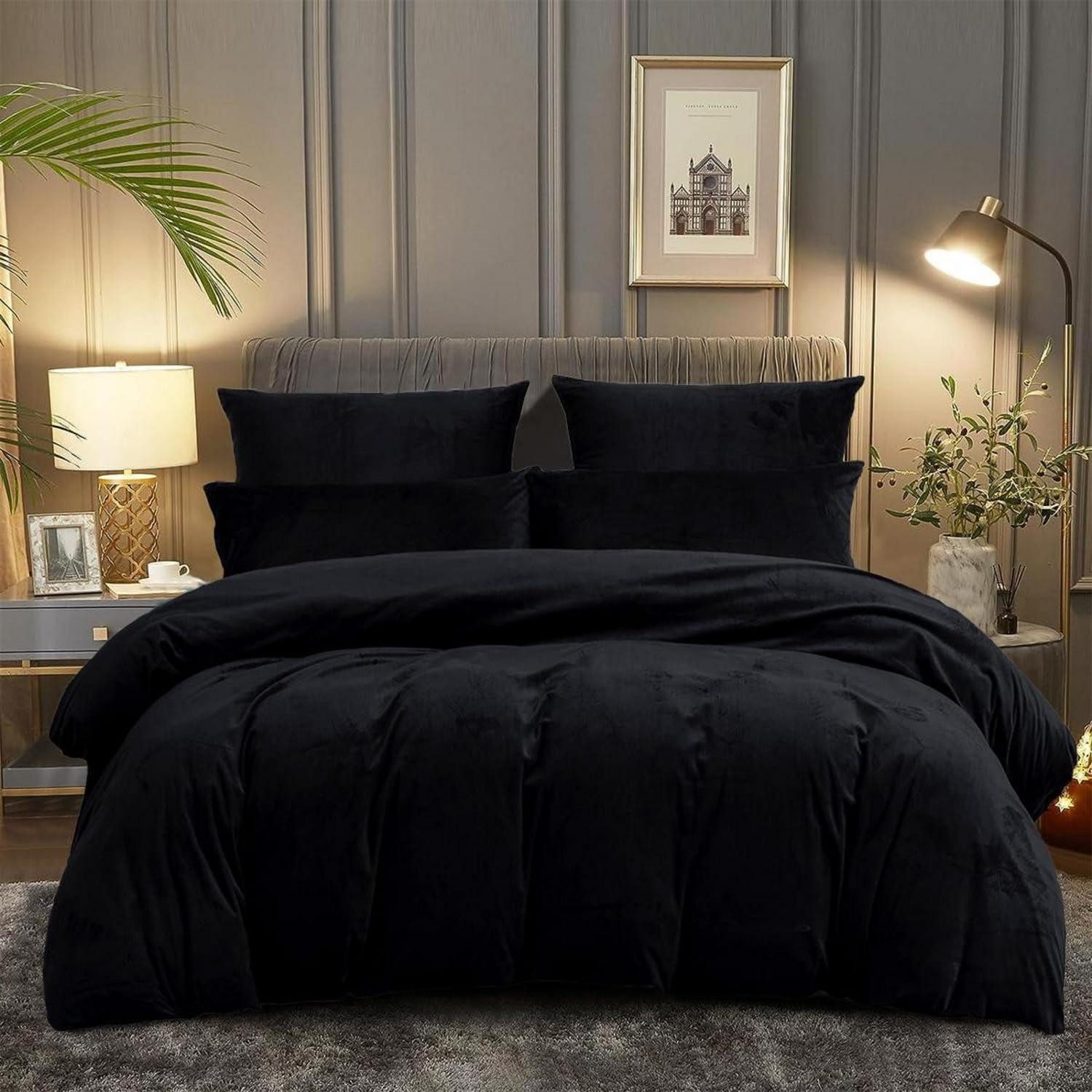 LuxusKollektion Bettwäsche Bettwäsche 220x240 Flauschig Plüsch Warm