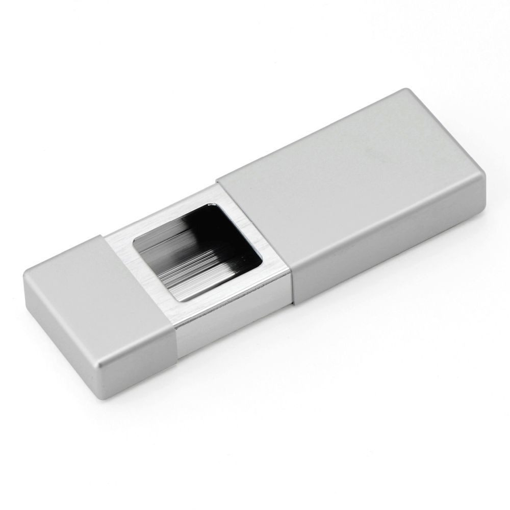 Relags Aschenbecher Reise-Aschenbecher, eckig silber