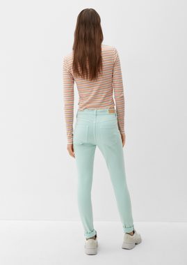 QS Stoffhose Jeans Sadie / Skinny Fit / Mid Rise / Skinny Leg Garment Dye