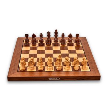 Millennium Spiel, M828 Chess Classics Exclusive Schachcomputer, aus Holz, Sensorbrett, Schachprogramm, ChessGenius & The King