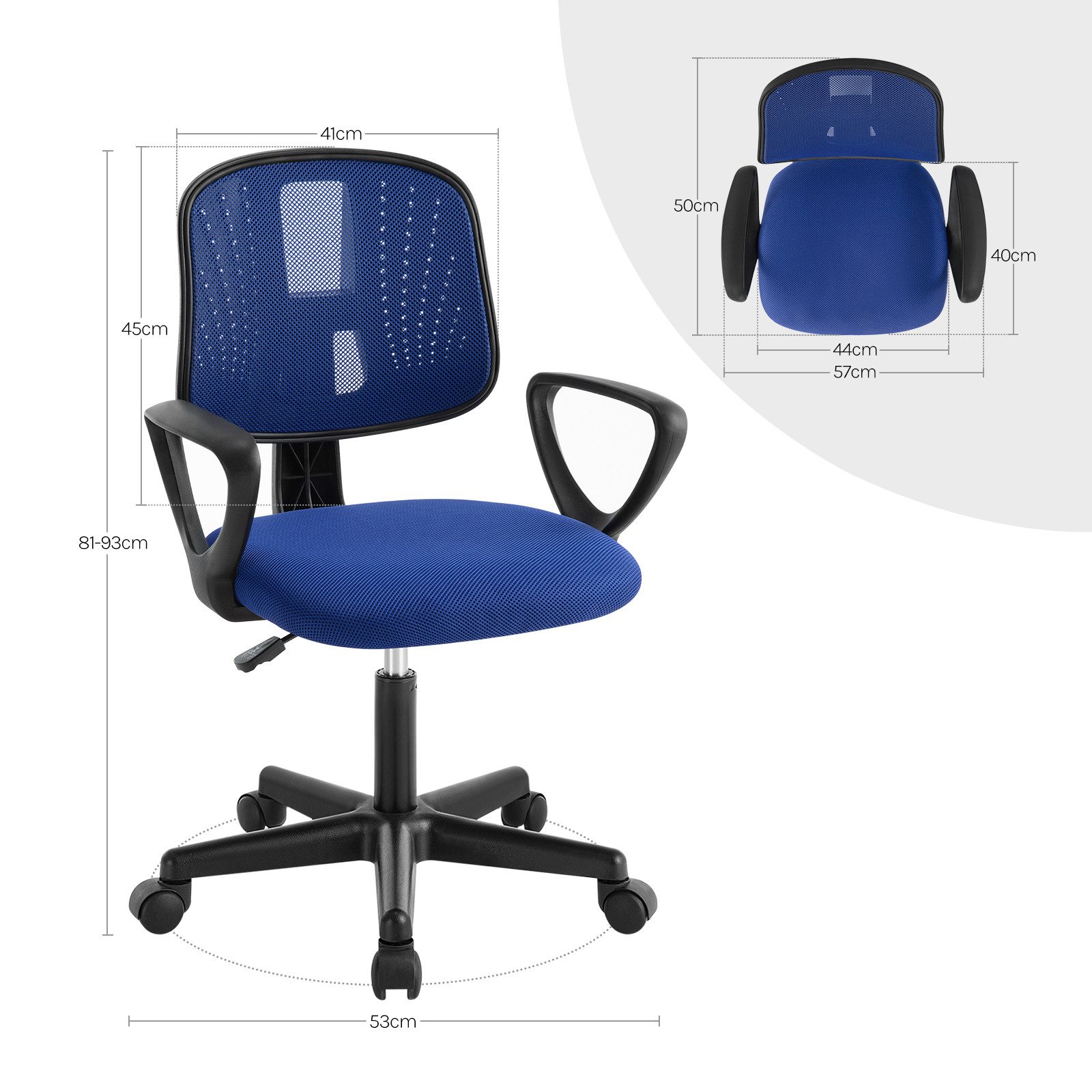 Klihome Schreibtischstuhl (1 St), Kinderdrehstuhl ergonomisch, günstig online kaufen