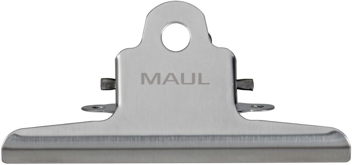MAUL Büroklammer Montage-Klemmer Edelstahl 147mm 20mm silber