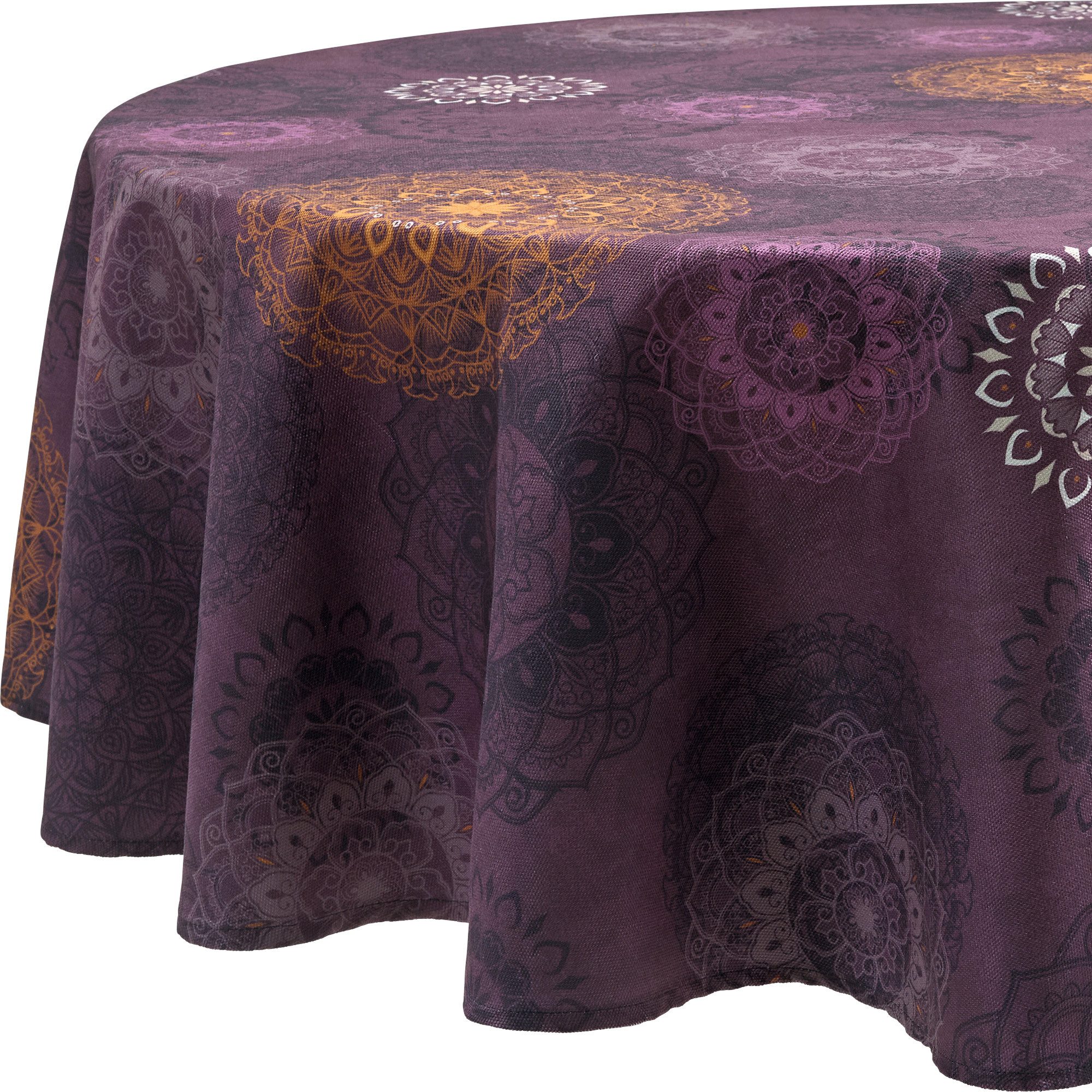 Erwin Müller Tischdecke Tischdecke "Mandala", bügelleicht Ornamente