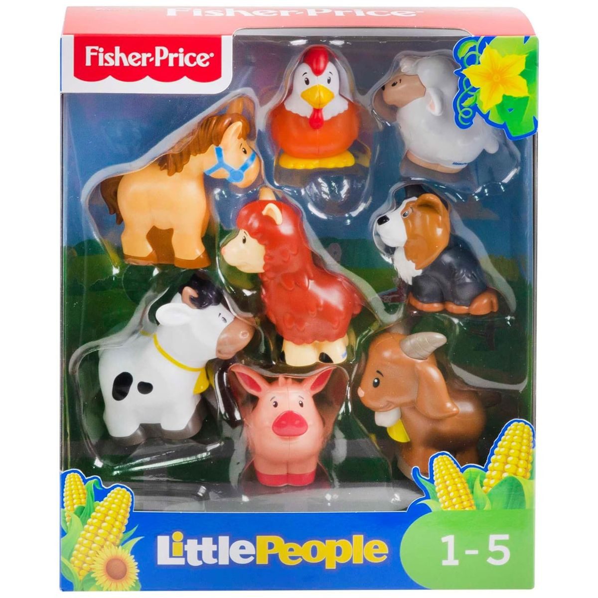Mattel® Spielfigur Mattel GFL21 - Little People - Bauernhof-Set, 8 Tierfiguren