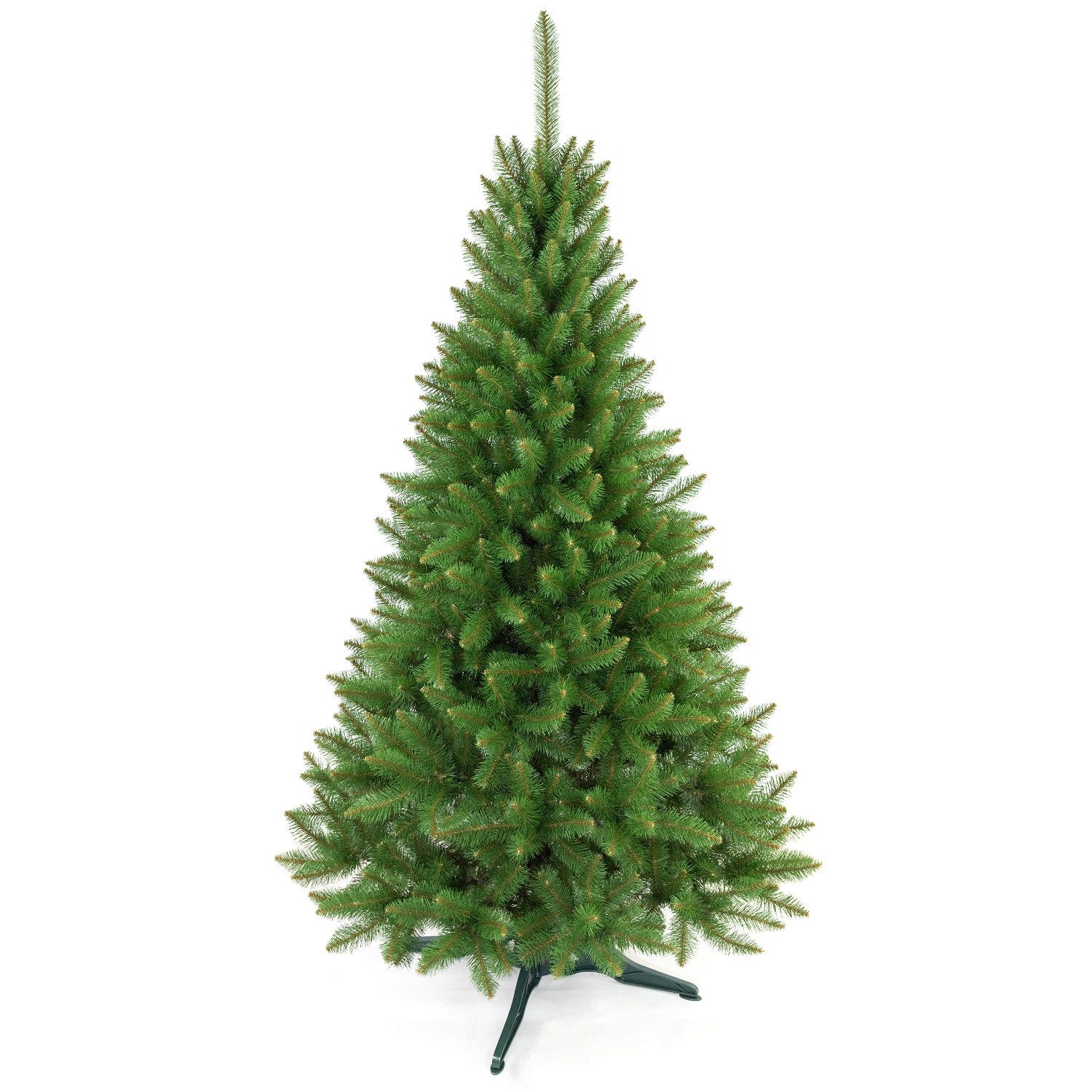 damich Künstlicher Weihnachtsbaum Fichten-Weihnachtsbaum auf einem Premium-Ständer, Fichten, Dicht und naturgetreu