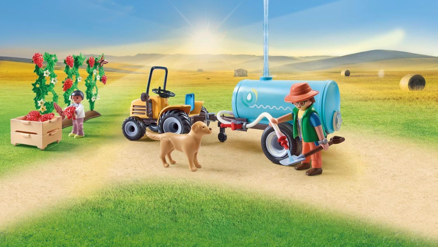 Playmobil® PLAYMOBIL Country 71442 Traktor mit Anhänger + Wassertank Bauernhof 4+ Konstruktions-Spielset – Bild 3 von 3