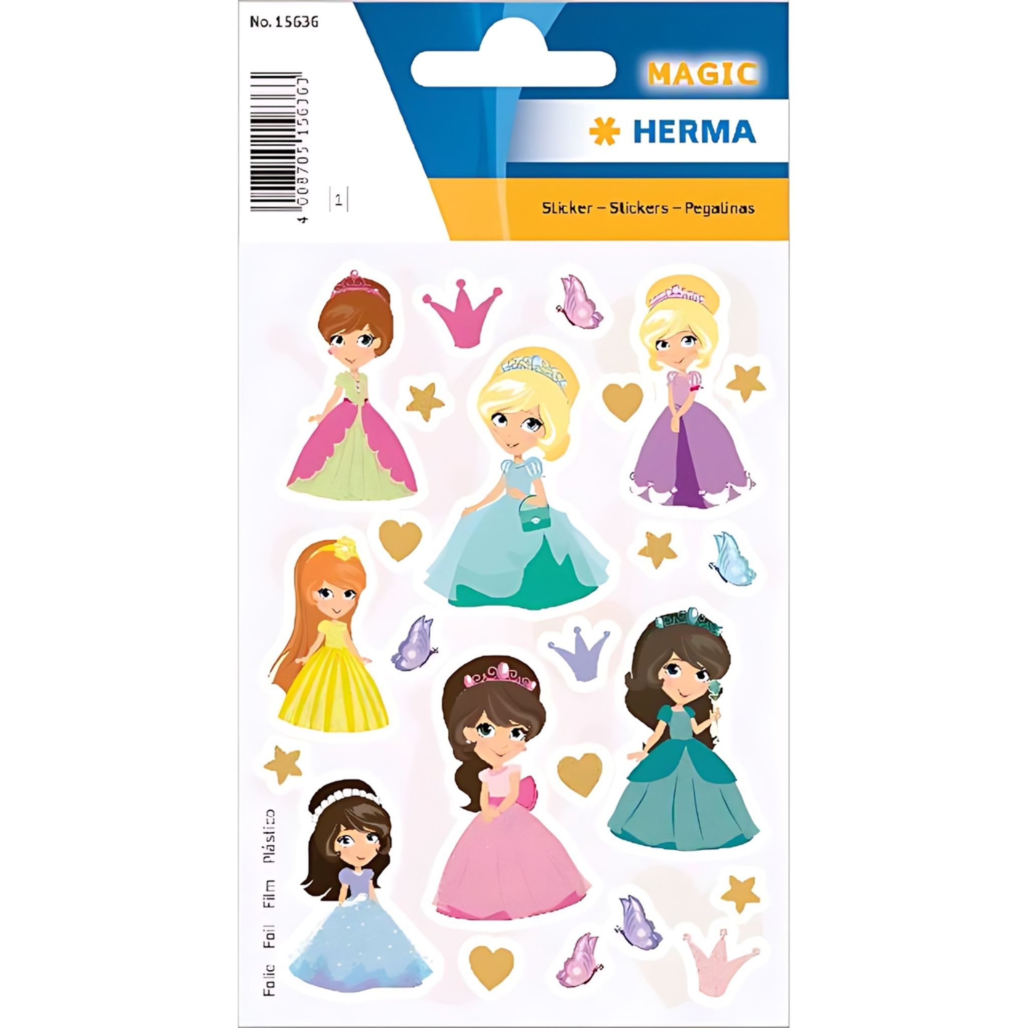 HERMA Sticker Herma Sticker MAGIC Sweet Princess beglimmert 1 Bl