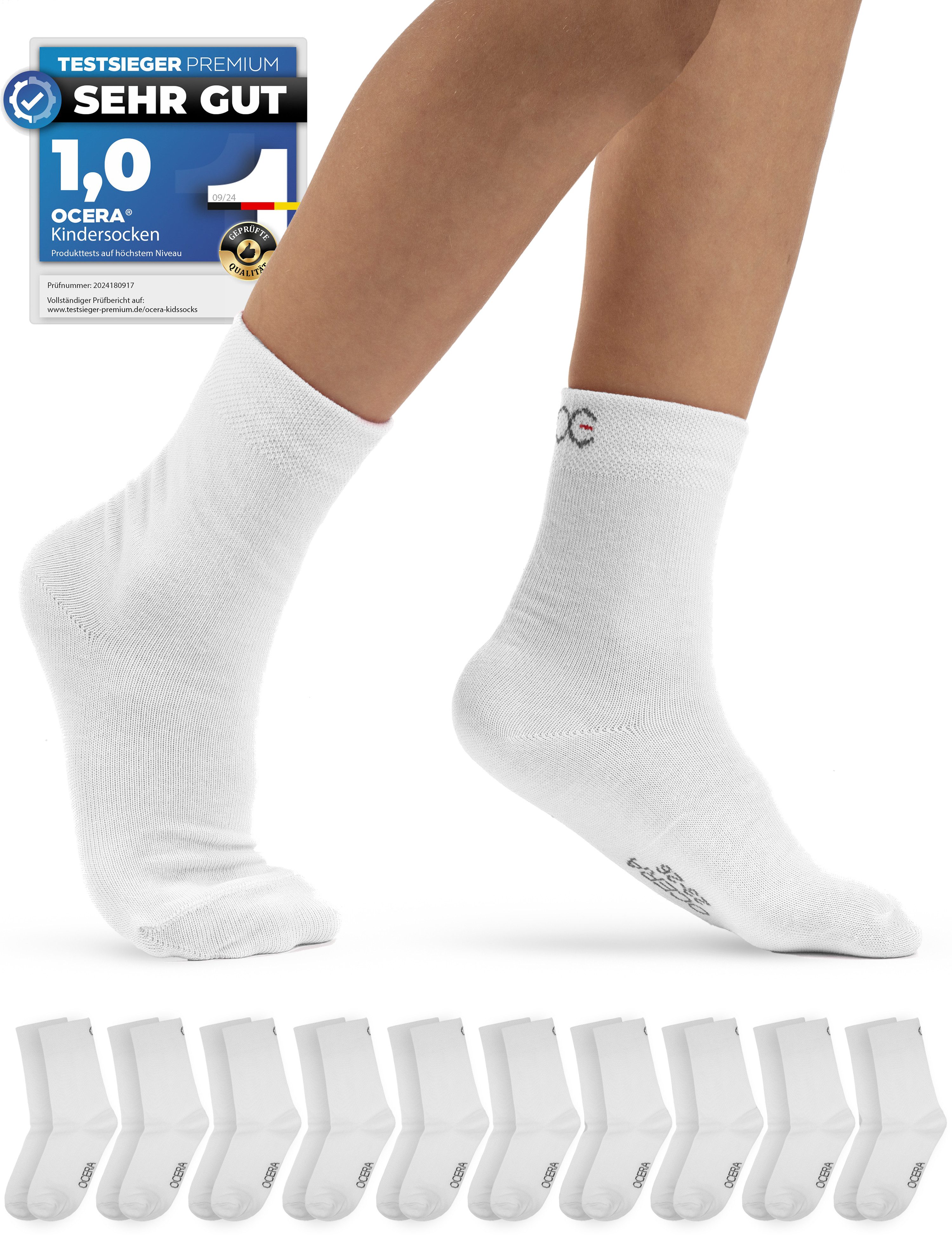 Freizeitsocken OCERA Kinder Socken für Mädchen und Jungen - verschiedene Farben