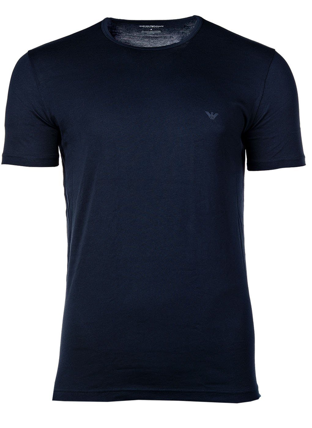 T-Shirt T-Shirt Herren - Emporio Blau/Grau Crew Pack Armani 2er Neck, Rundhals