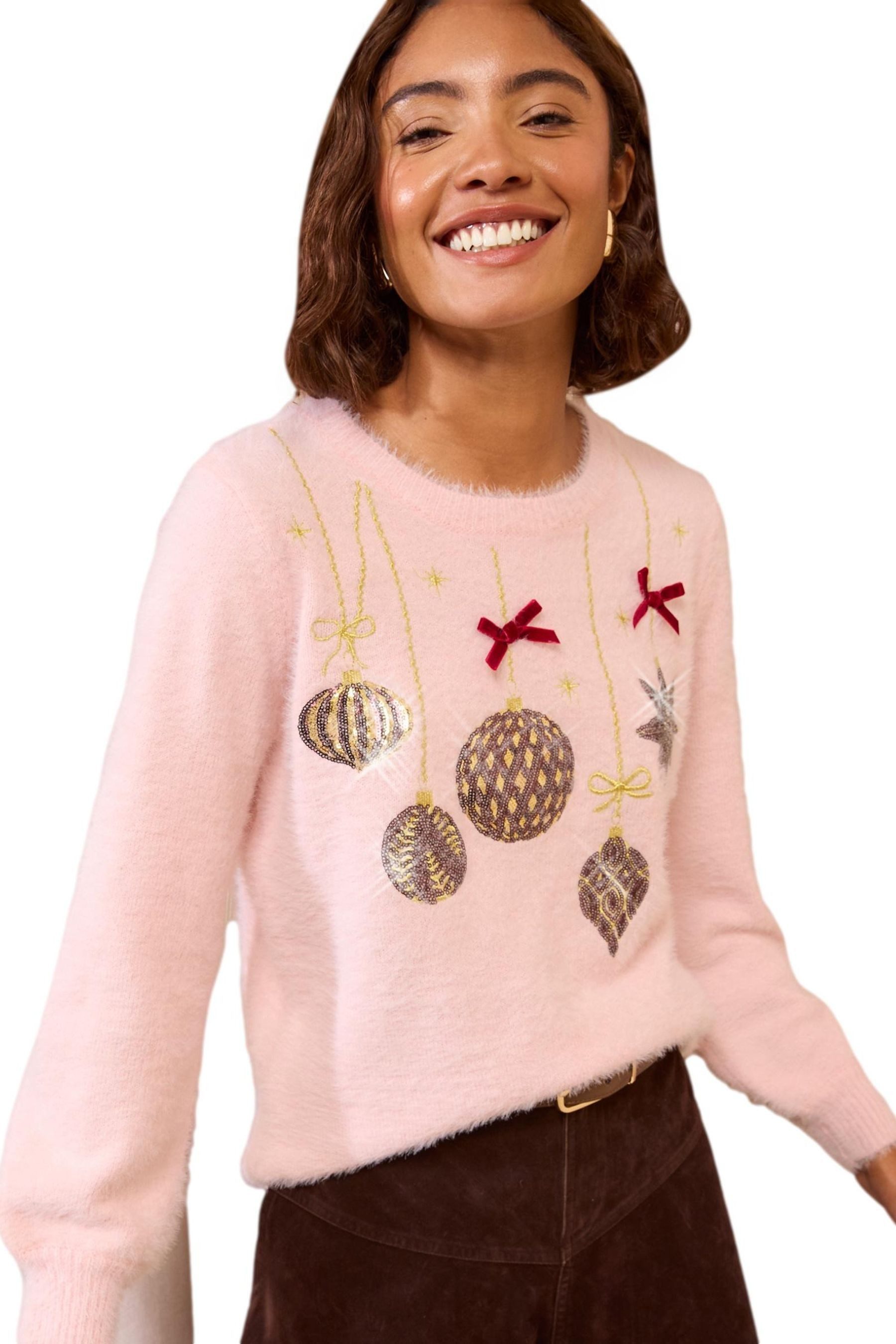 Friends Like These Strickpullover Friends Like These Weihnachtspullover, Kurzgröße (1-tlg)