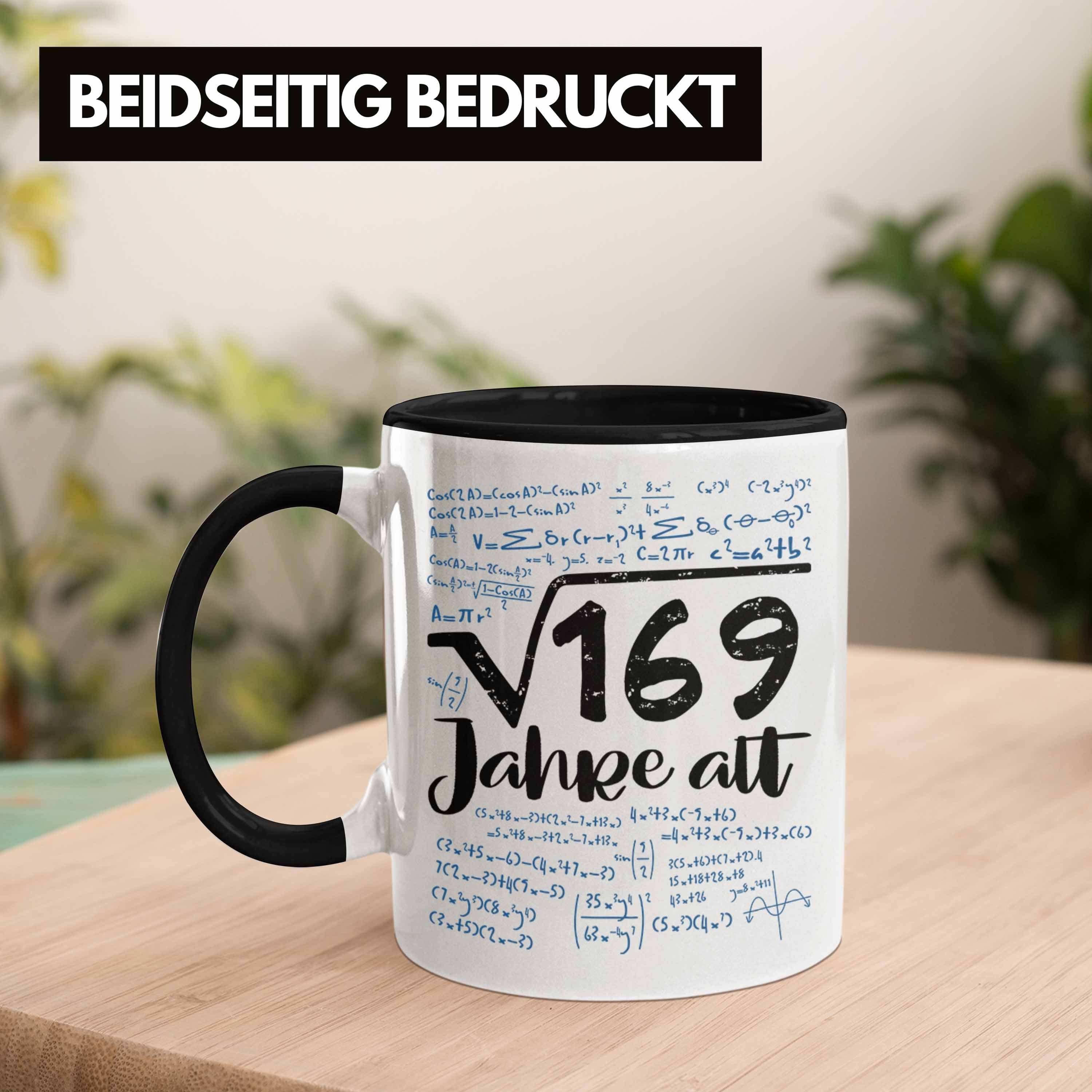 Trendation Tasse 169 Geschenk 169 13. Schwarz Aus Tasse Jahre = Quadratwurzel Geb Wurzel Alt 13