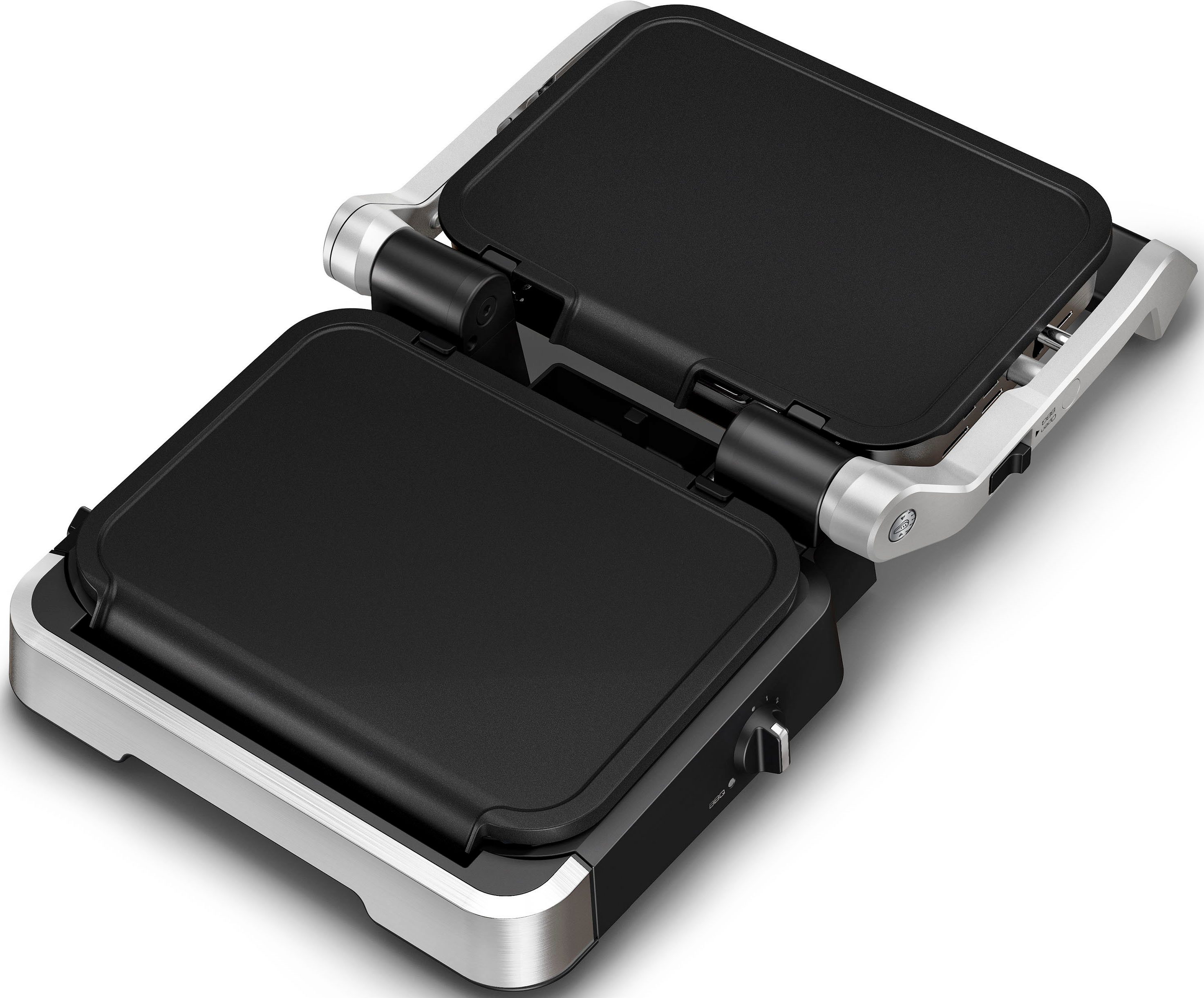 Tefal Grillplattenaufsatz XA7338 OptiGrill Zubehör Plancha-Platten, Aluguss, (2-St), für Tefal OptiGrill 2in1 und 4in1, zum Grillen von empfind. Speisen