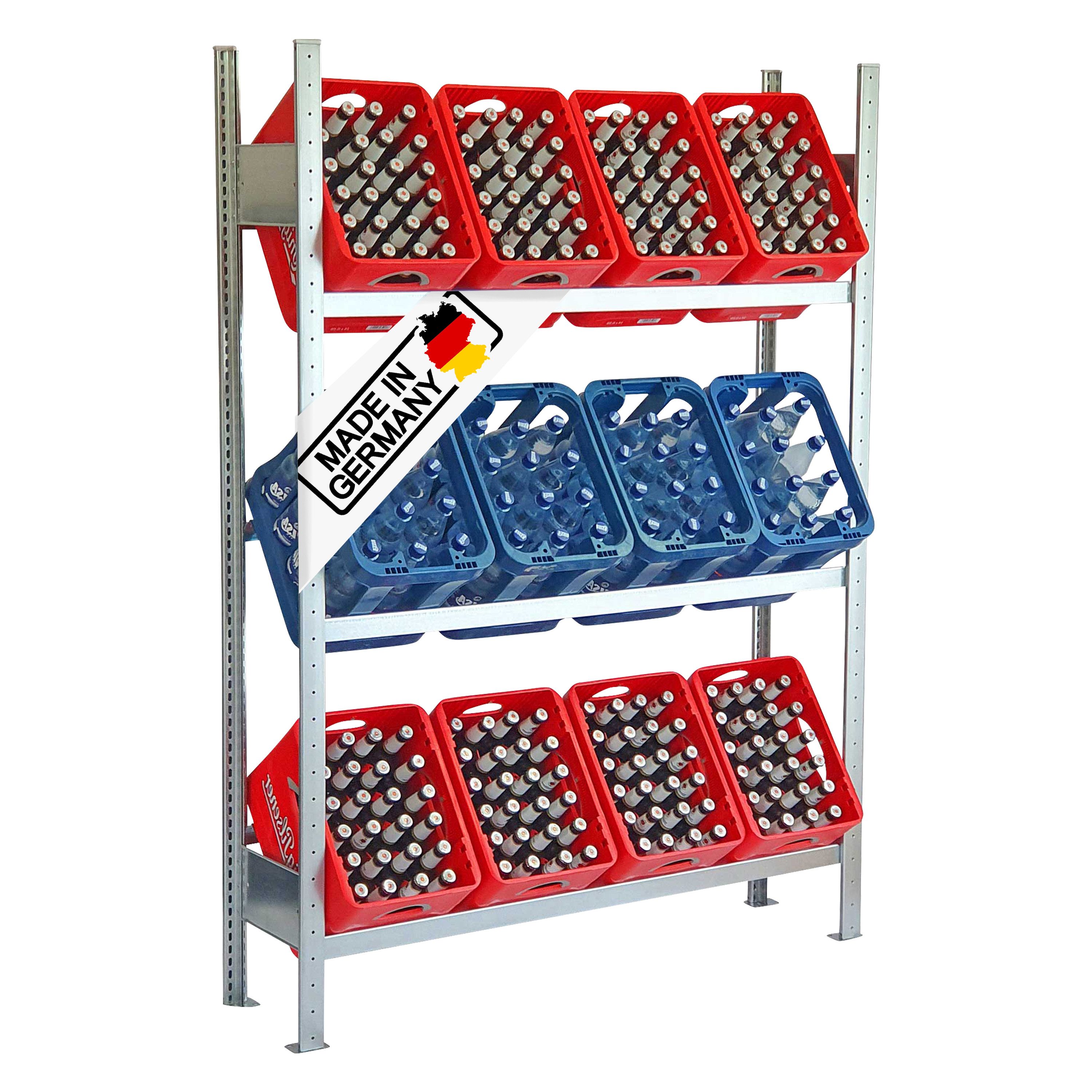Lagerknecht Standregal Getränkekistenregal made in Germany 4 Ebenen für 16 günstig online kaufen