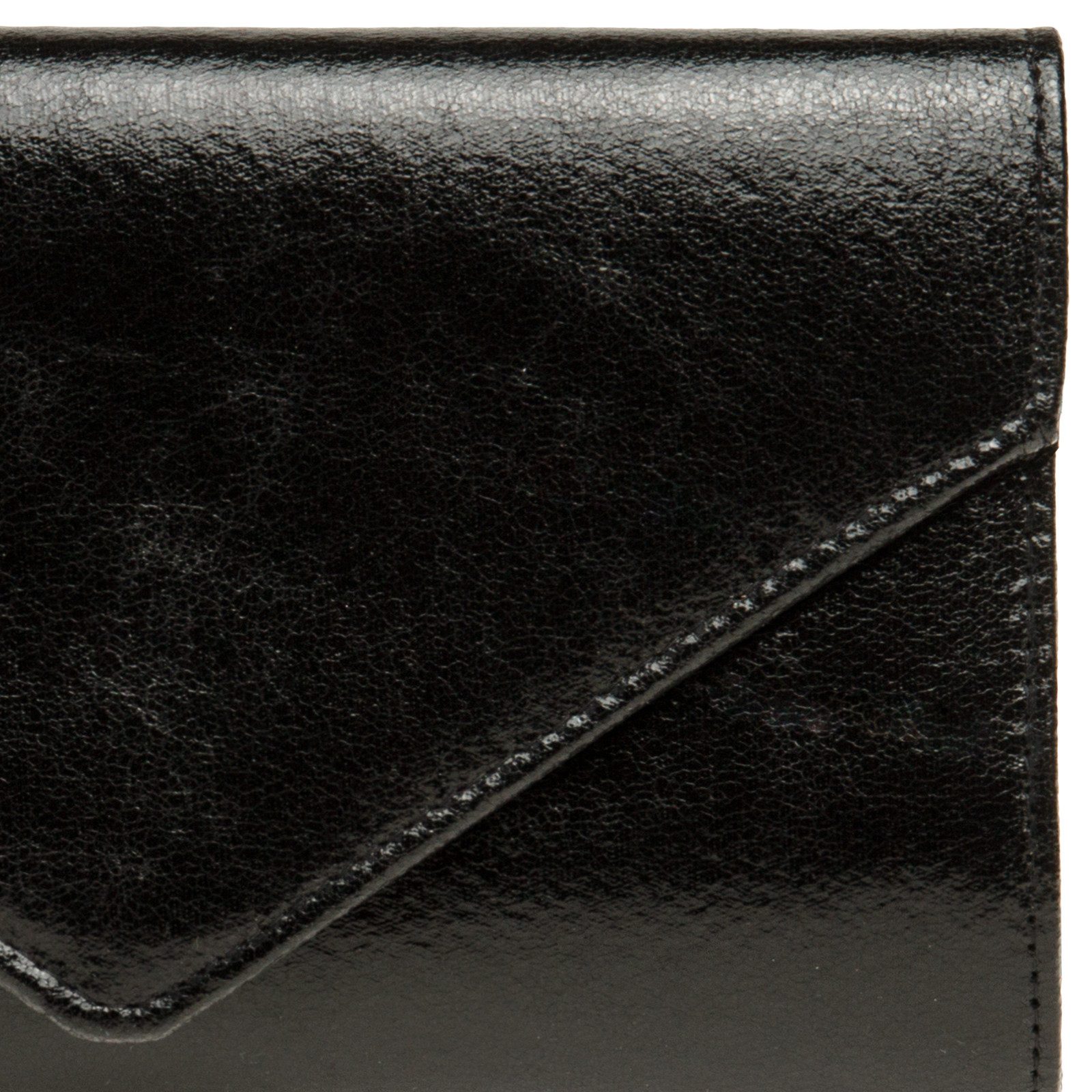 Caspar Clutch TA424 stylisch elegante Damen Metallic Abendtasche mit langer Kette – Bild 4 von 5
