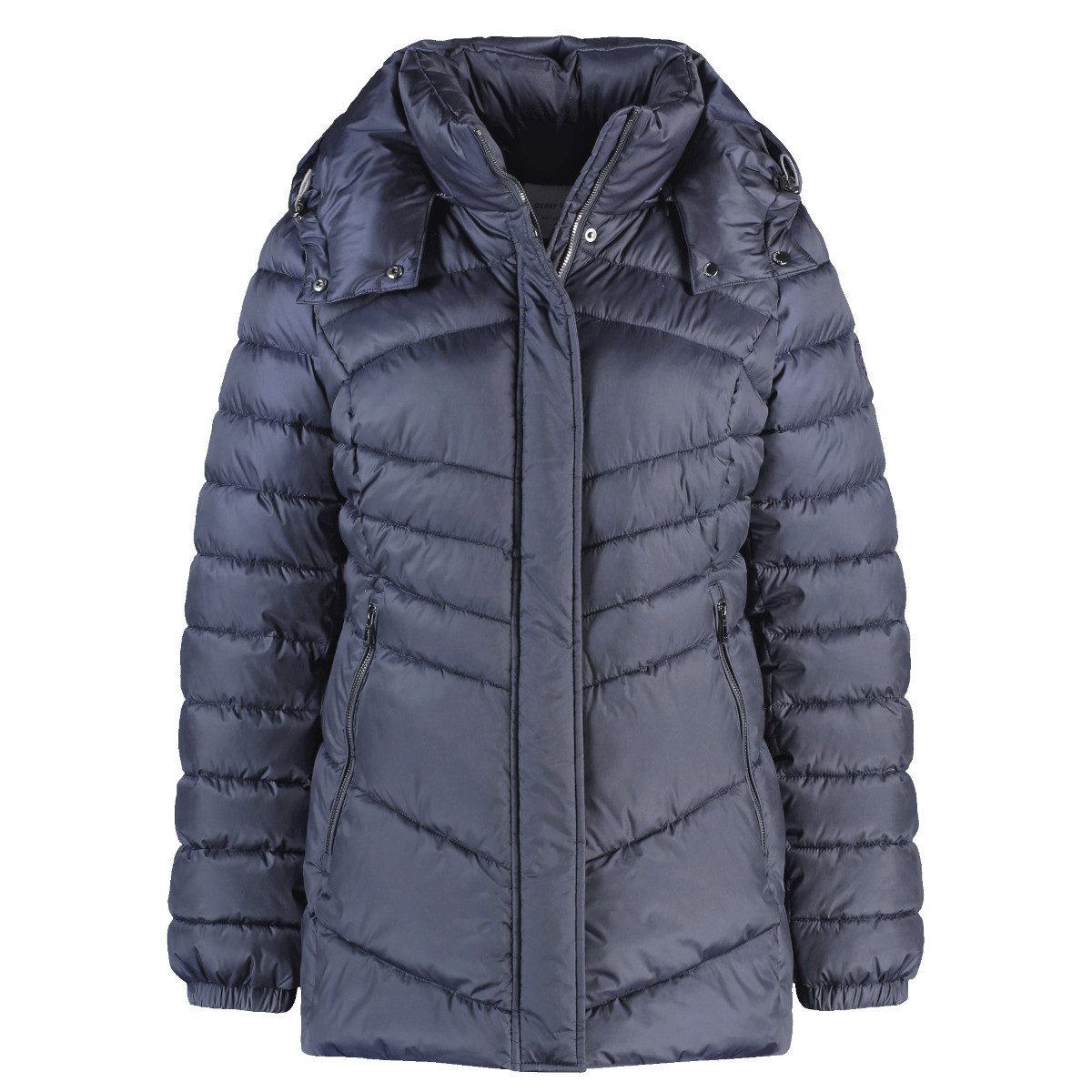 GERRY WEBER Steppmantel Damensteppjacke mit abnehmbarer Kapuze (450229-31140)