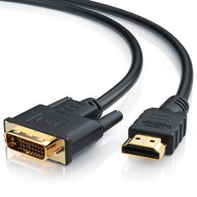 CSL Video-Kabel, HDMI Stecker, DVI-D 24+1pol) Stecker (300 cm), Dual Link DVI auf HDMI HDTV Adapter Kabel