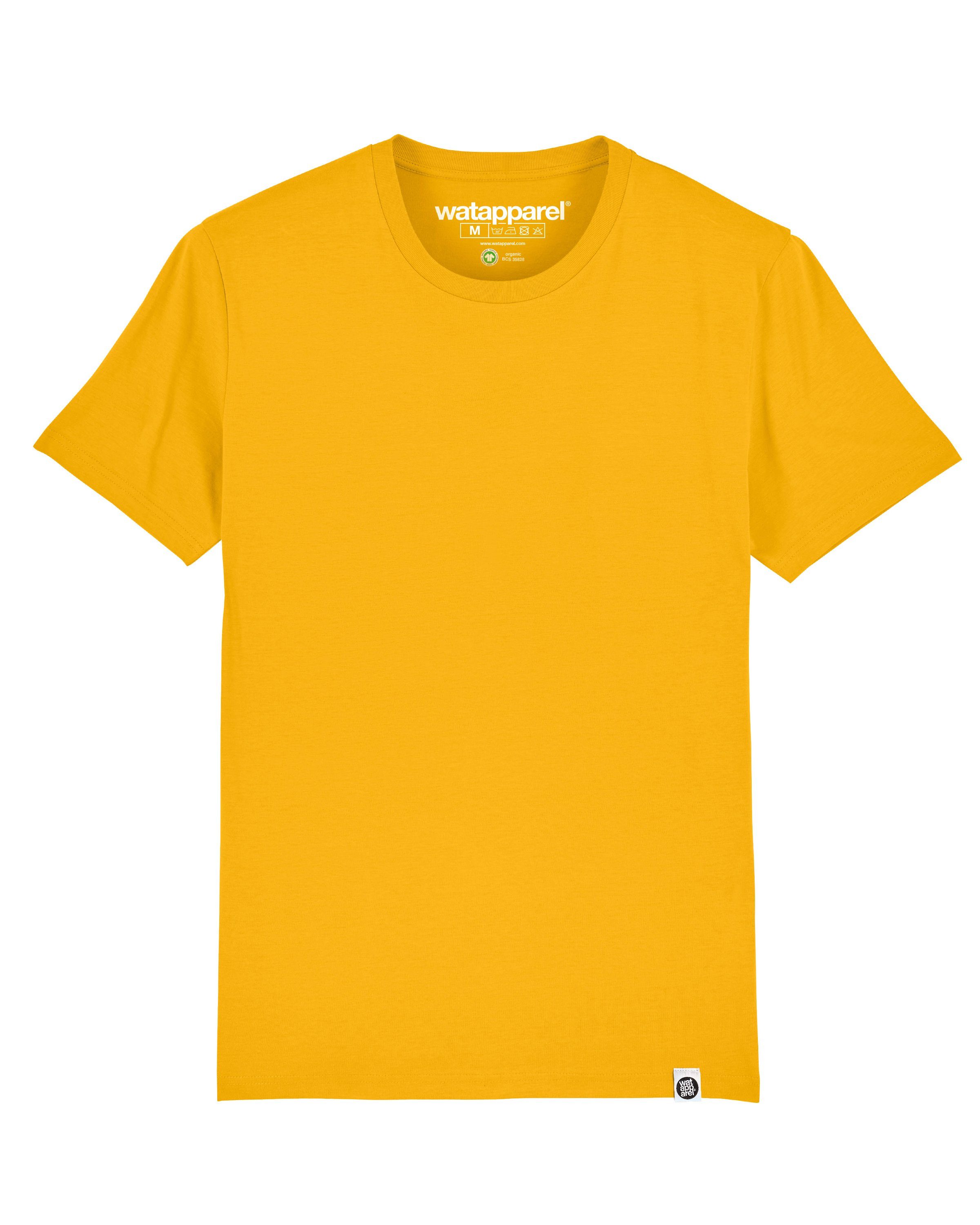 wat? Apparel Print-Shirt Bio Basic Tee (1-tlg) gelb