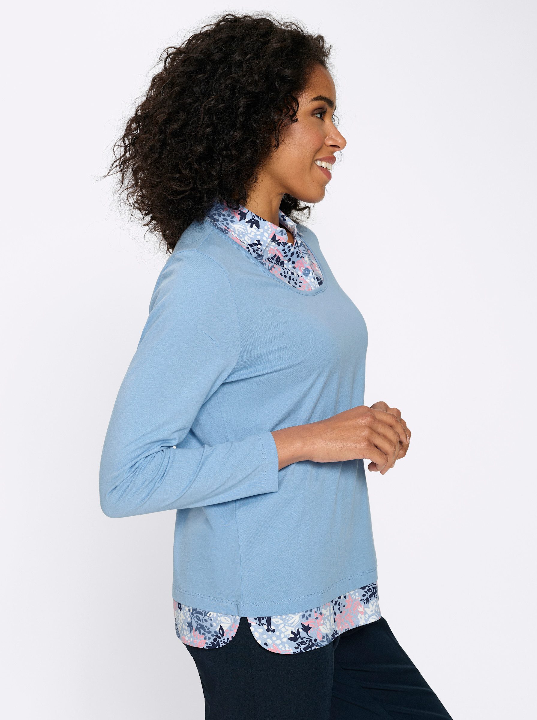 Sieh an! T-Shirt 2-in-1-Shirt Langarm – Bild 5 von 5