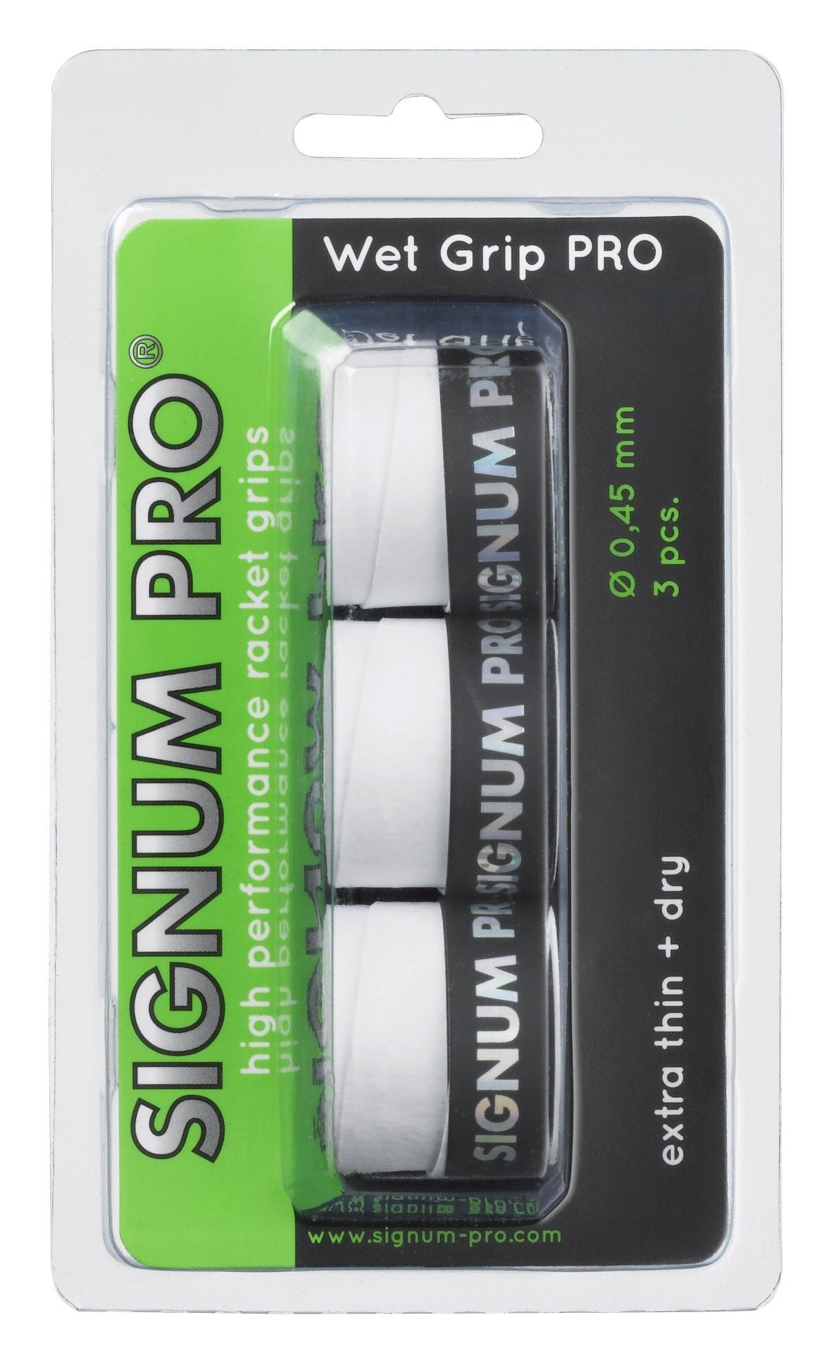Griffband Overgrip Wet Pro 0.45mm weiss 3er