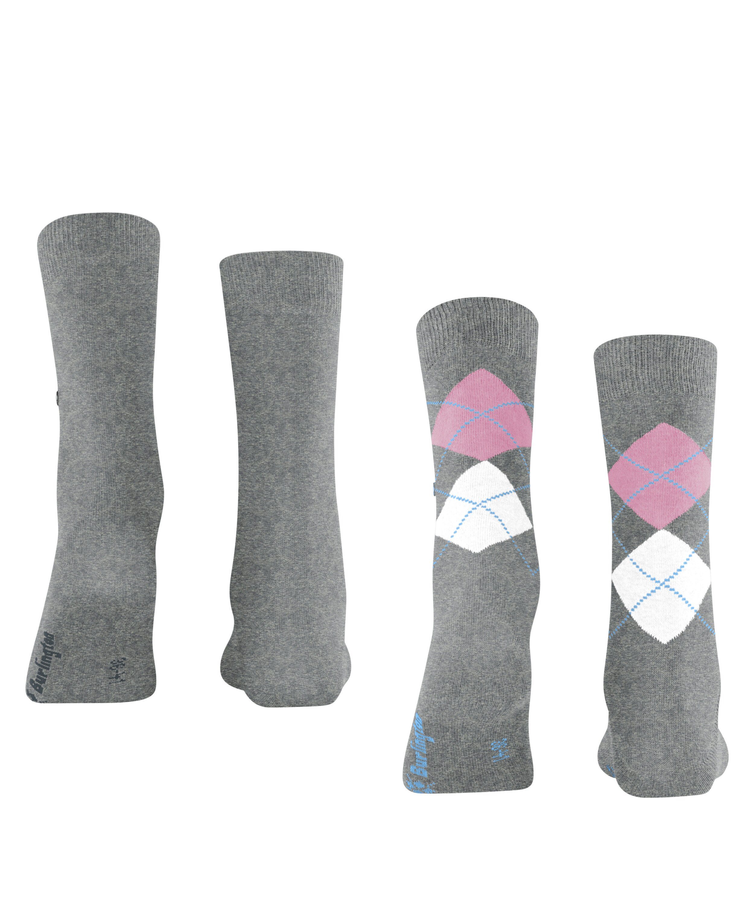 Burlington Socken Everyday Mix light (2-Paar) (3401) grey 2-Pack