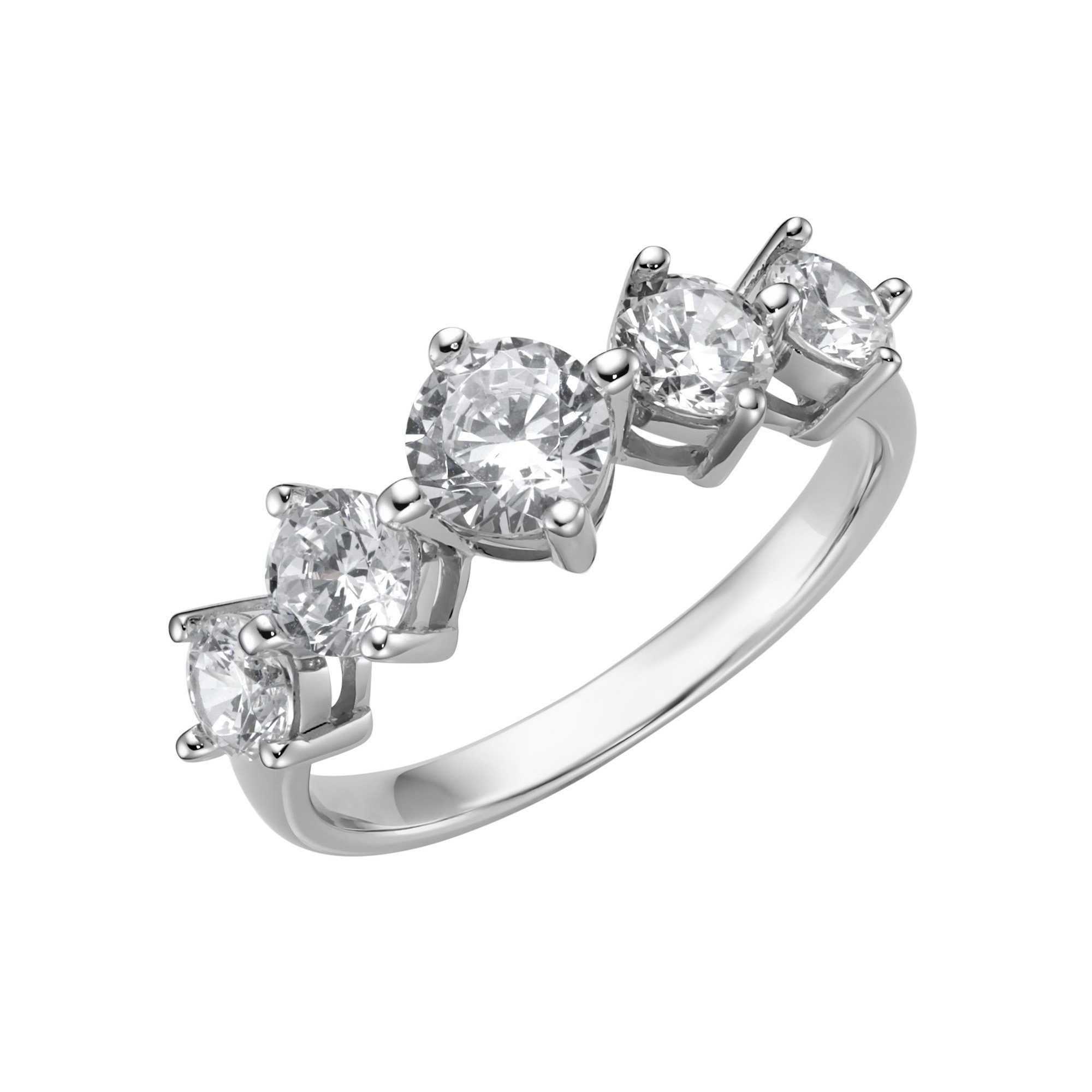 GIORGIO MARTELLO MILANO Silberring mit weißen Zirkonia, Silber 925 günstig online kaufen