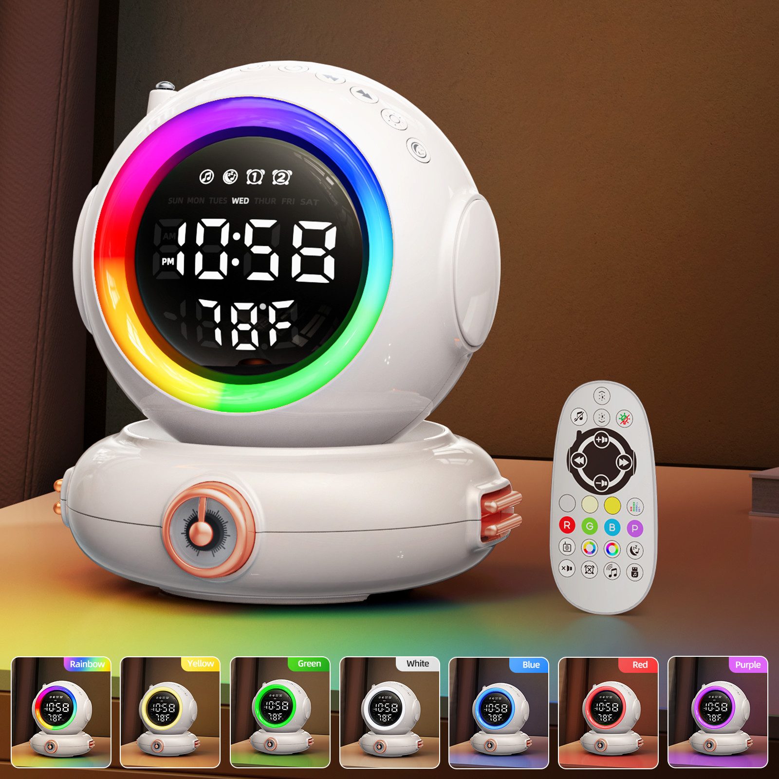 MUPOO Wecker Wecker Digital,LED-Nachtlicht Wecker,FM Radio günstig online kaufen