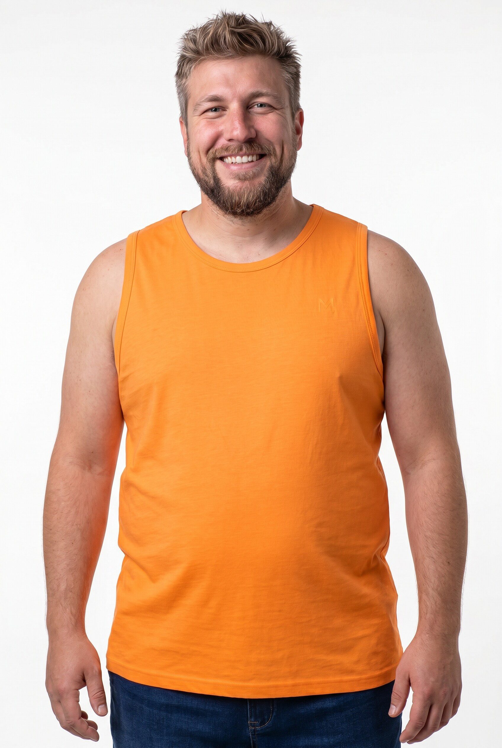 Men Plus T-Shirt Tanktop Basic 2er-Pack Rundhals